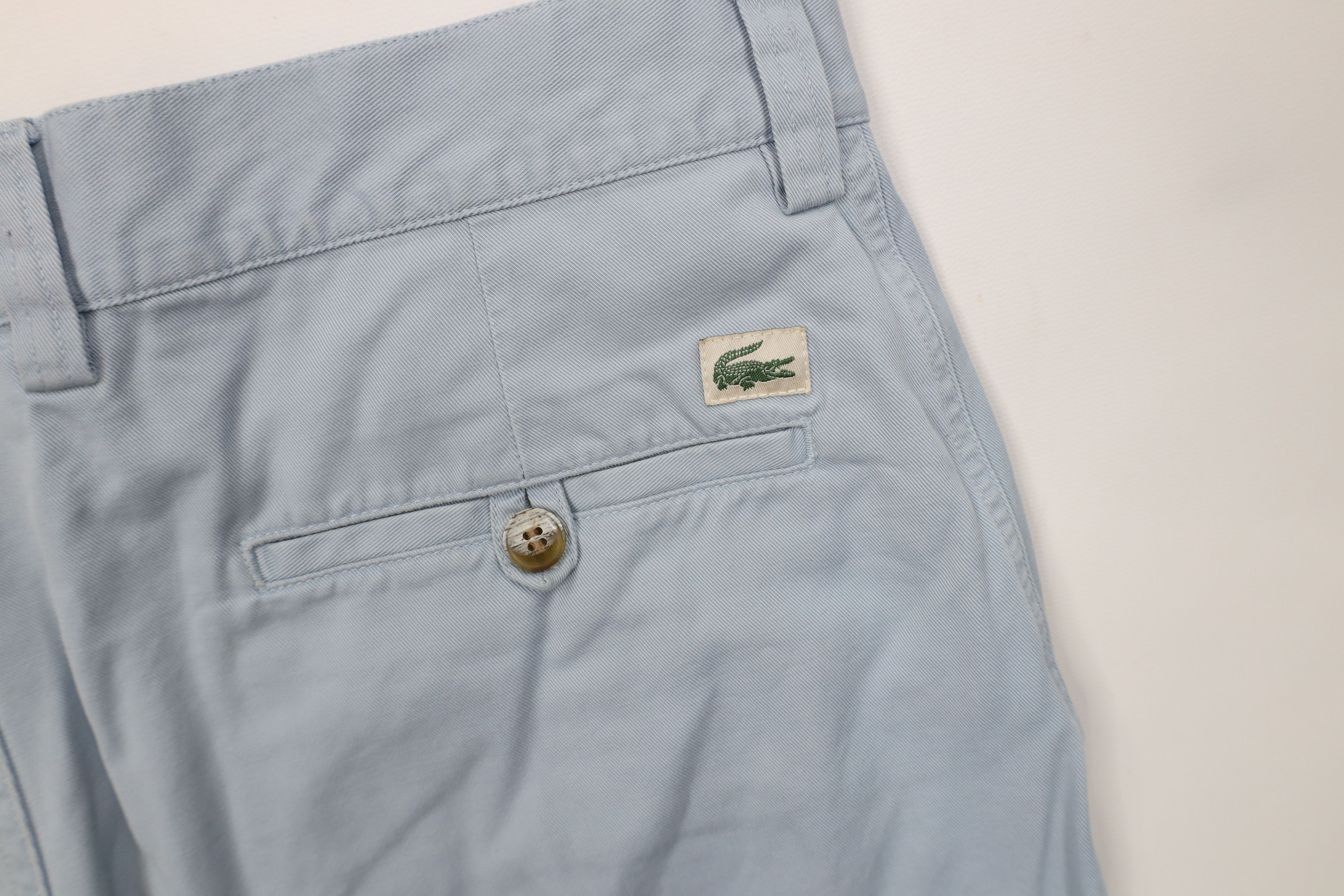 Lacoste Lacoste Croc Logo Above Knee Chino Golf Shorts Blue Size US 44 / EU 60 - 14 Thumbnail