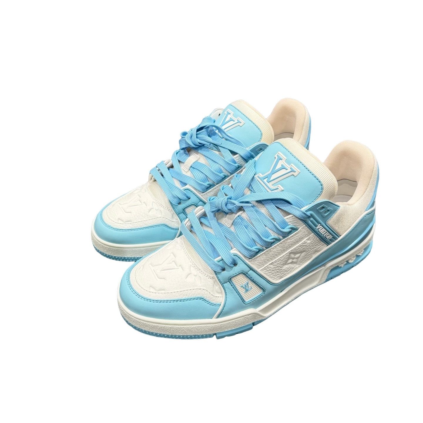 Louis Vuitton Louis Vuitton Monogram Embossed Trainer Sneakers 7.5 Size US 8.5 / EU 41-42 - 1 Thumbnail