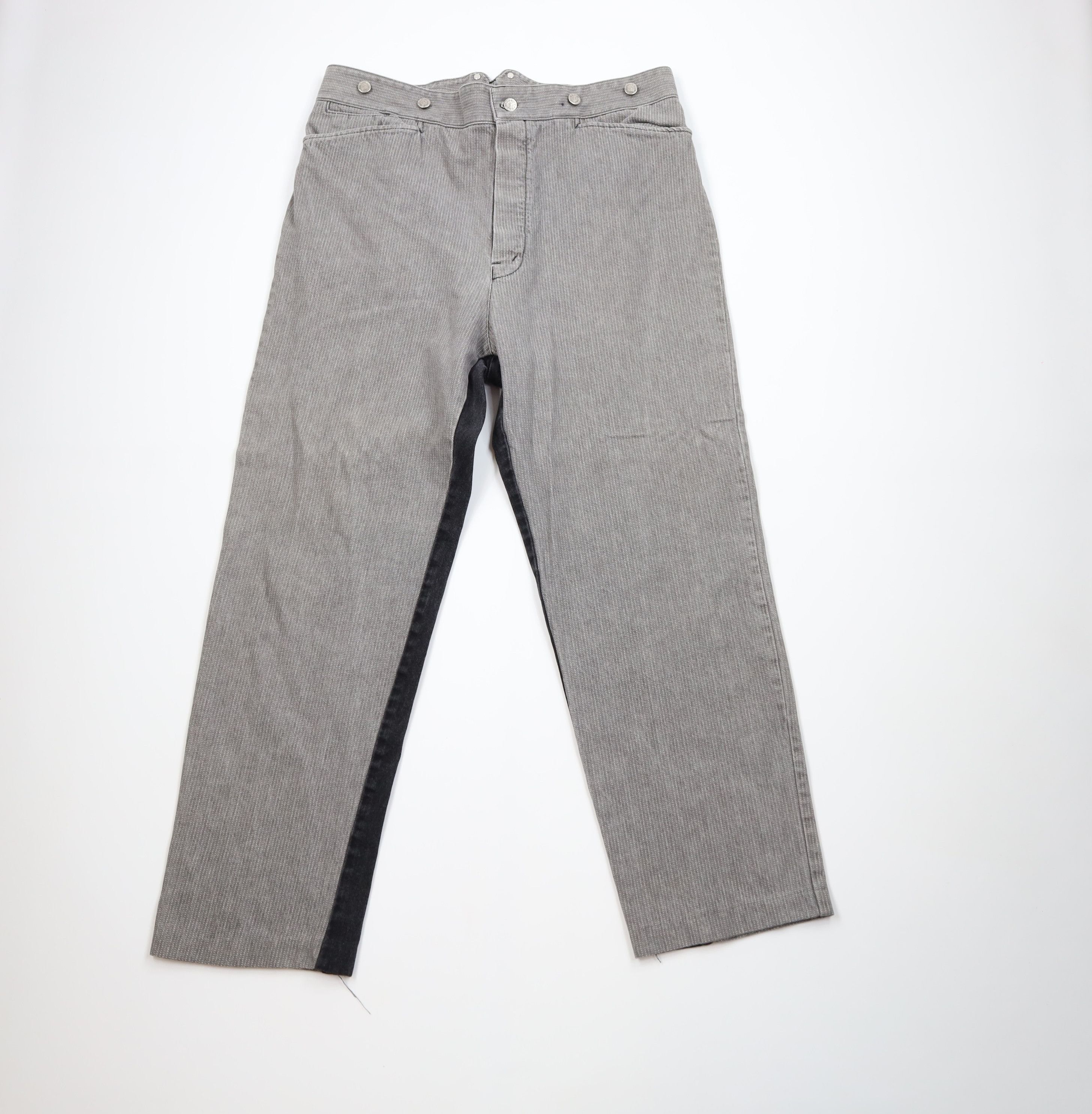 Vintage Vintage 90s Button Fly Buckle Back Wide Leg Jeans USA Size US 40 / EU 56 - 1 Thumbnail