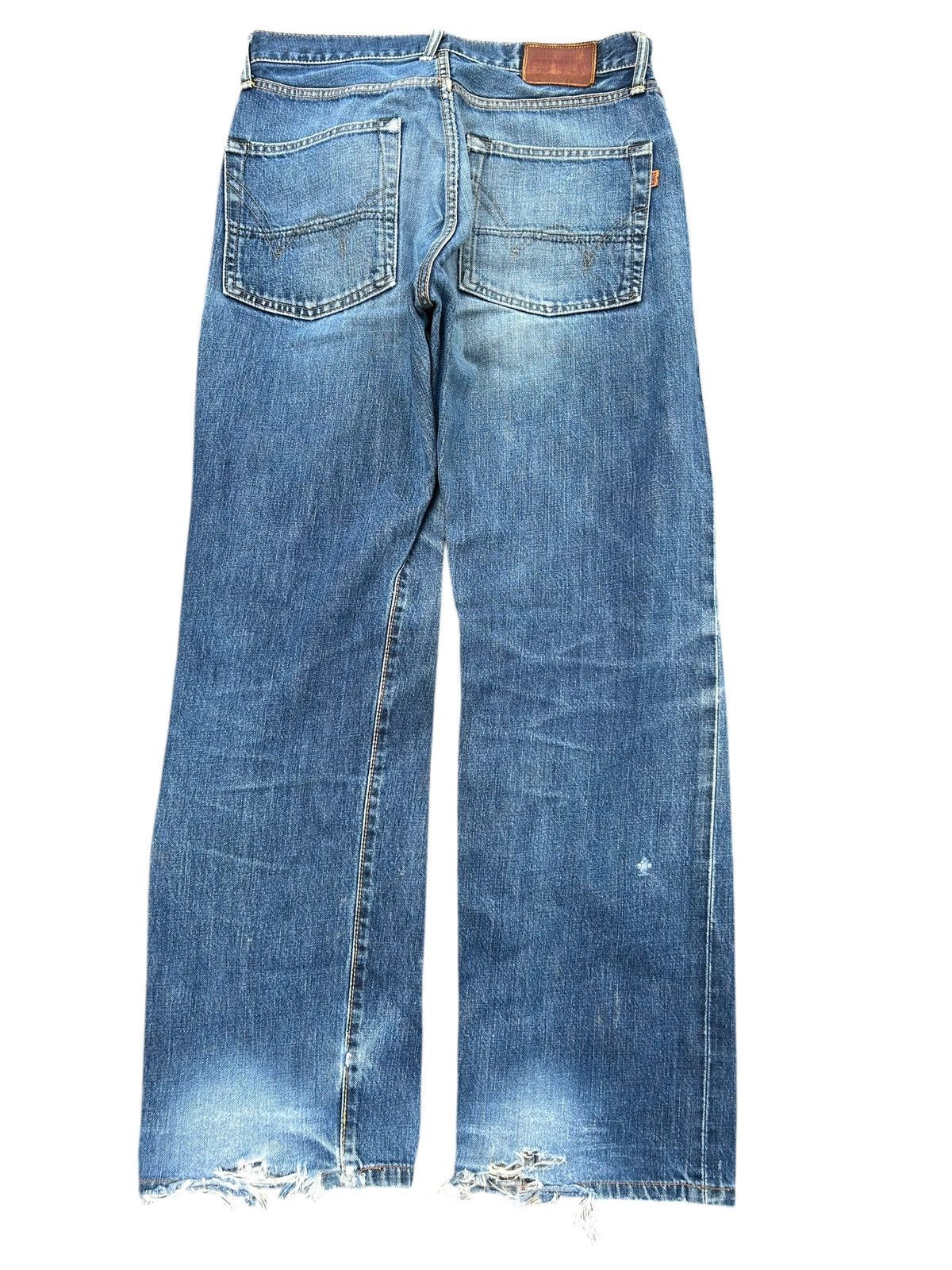 Kapital Edwin Selvedge Distressed Denim Jeans Rusty Faded Size US 31 - 7 Thumbnail