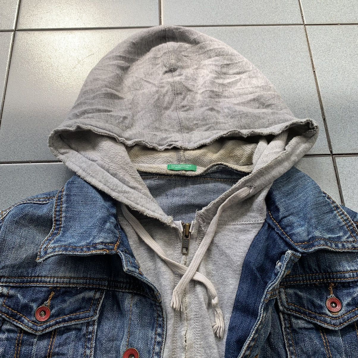 Carhartt Vintage Benetton Denim Hoodie Riding Jacket Size US XL / EU 56 / 4 - 5 Thumbnail