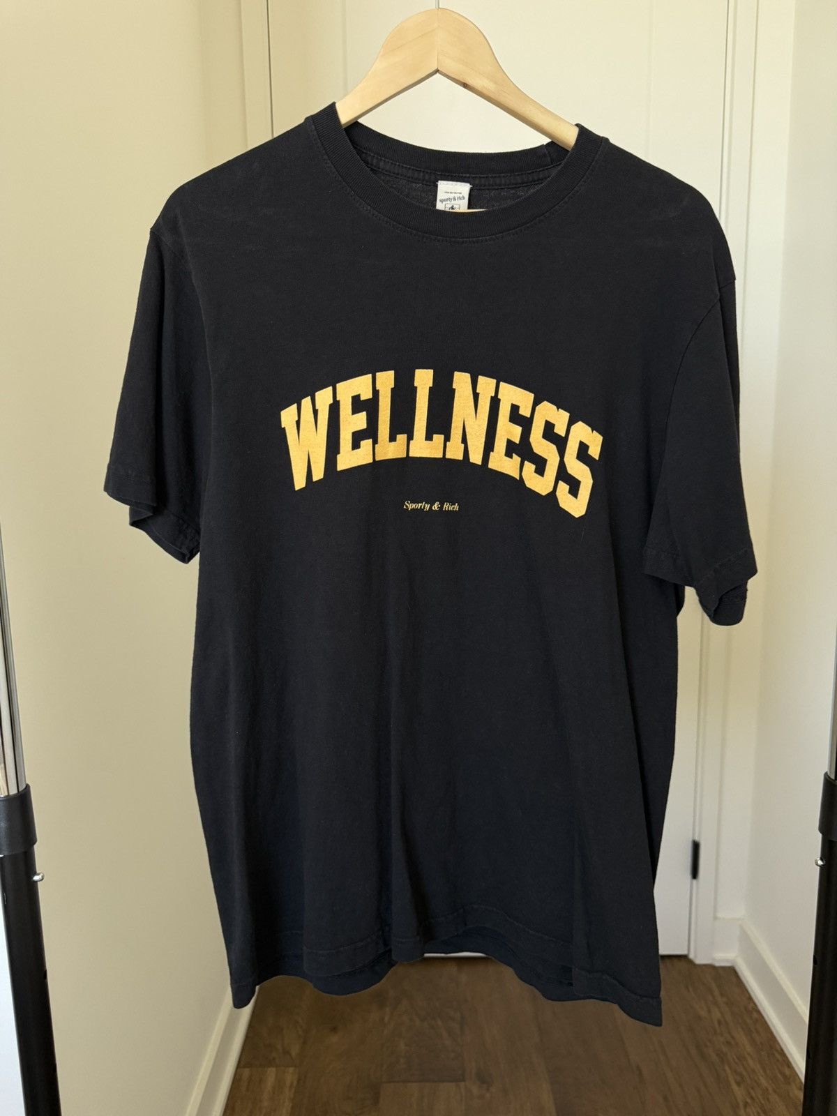 Sporty & Rich Wellness T Shirt in Black Size US M / EU 48-50 / 2 - 1 Thumbnail
