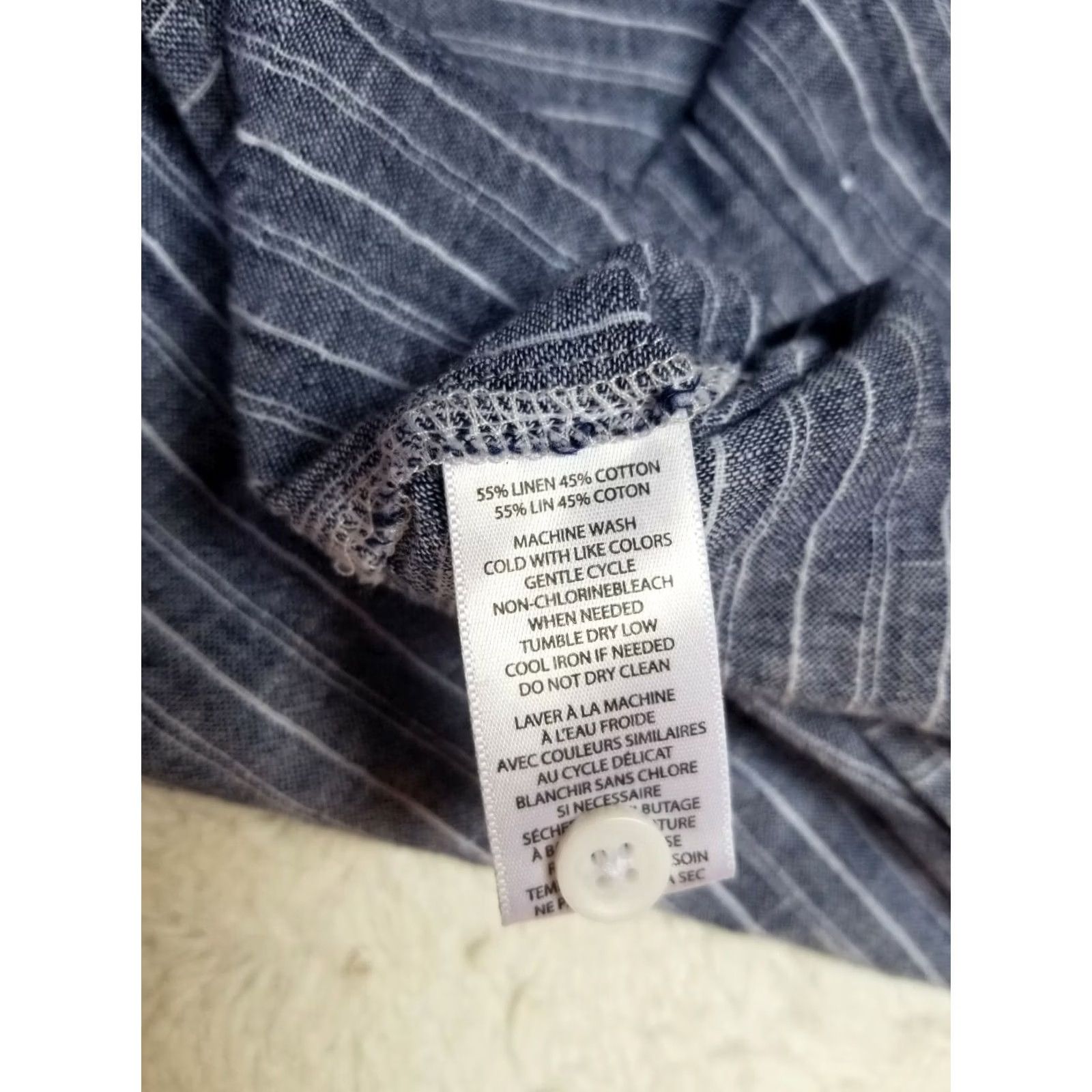 Vintage BeachLunchLounge Blue Striped Sleeveless Button-Up Top Large Size L Casual Size L / US 10 / IT 46 - 5 Thumbnail