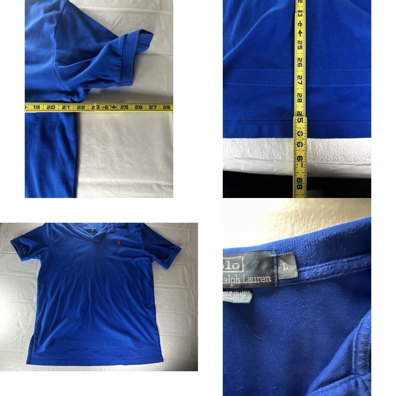 Polo Ralph Lauren VTG Polo Ralph Lauren Polo Shirt Mens Large Royal Blue Red Pony 90s Golf Polo Shirt Size US L / EU 52-54 / 3 - 8 Thumbnail