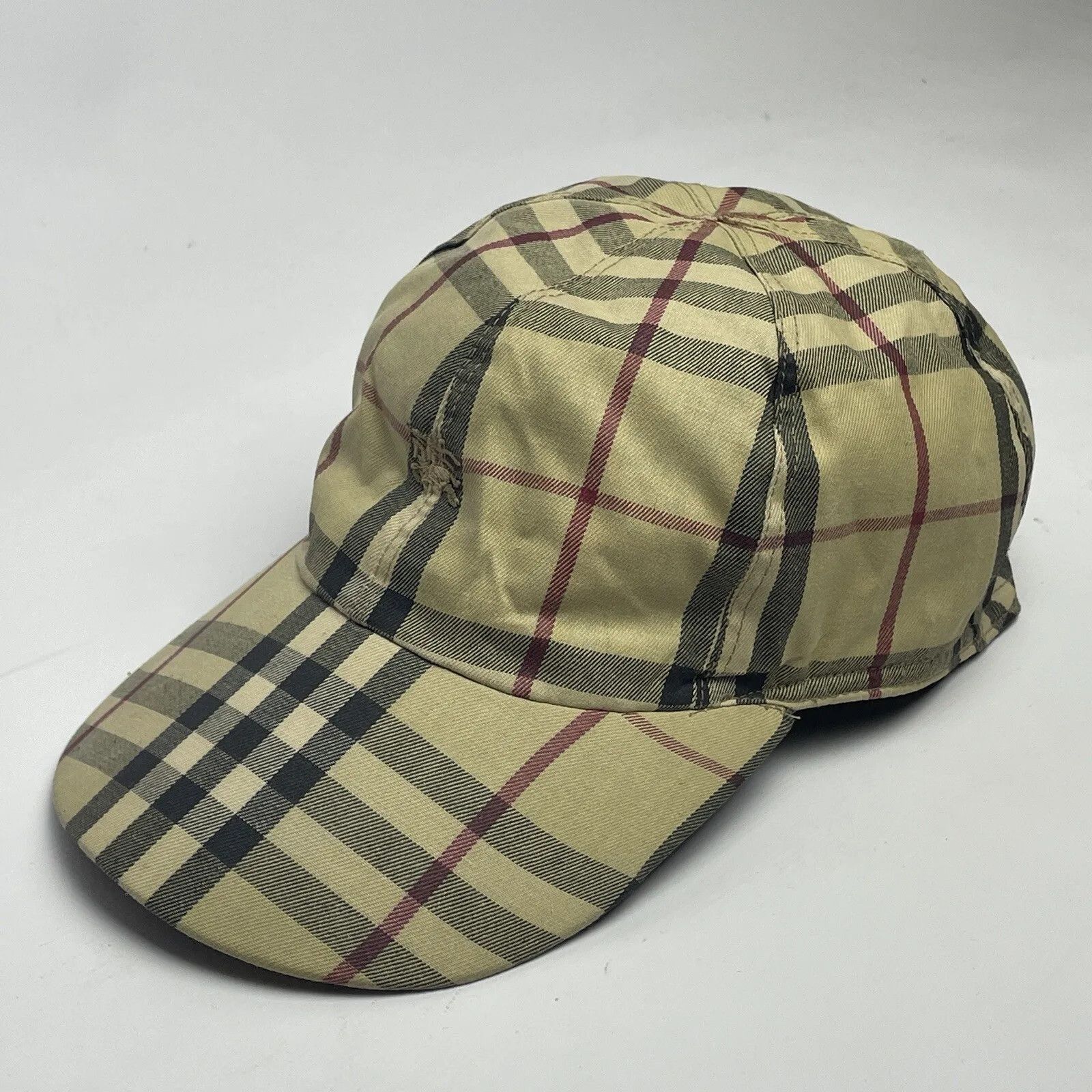 Vintage BURBERRY Vintage Beige Golf Nova Check Cap Grailed