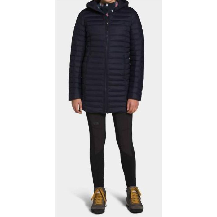 The North Face Women's Stretch Down Parka Jacket In Rg1 Aviator Navy Grailed