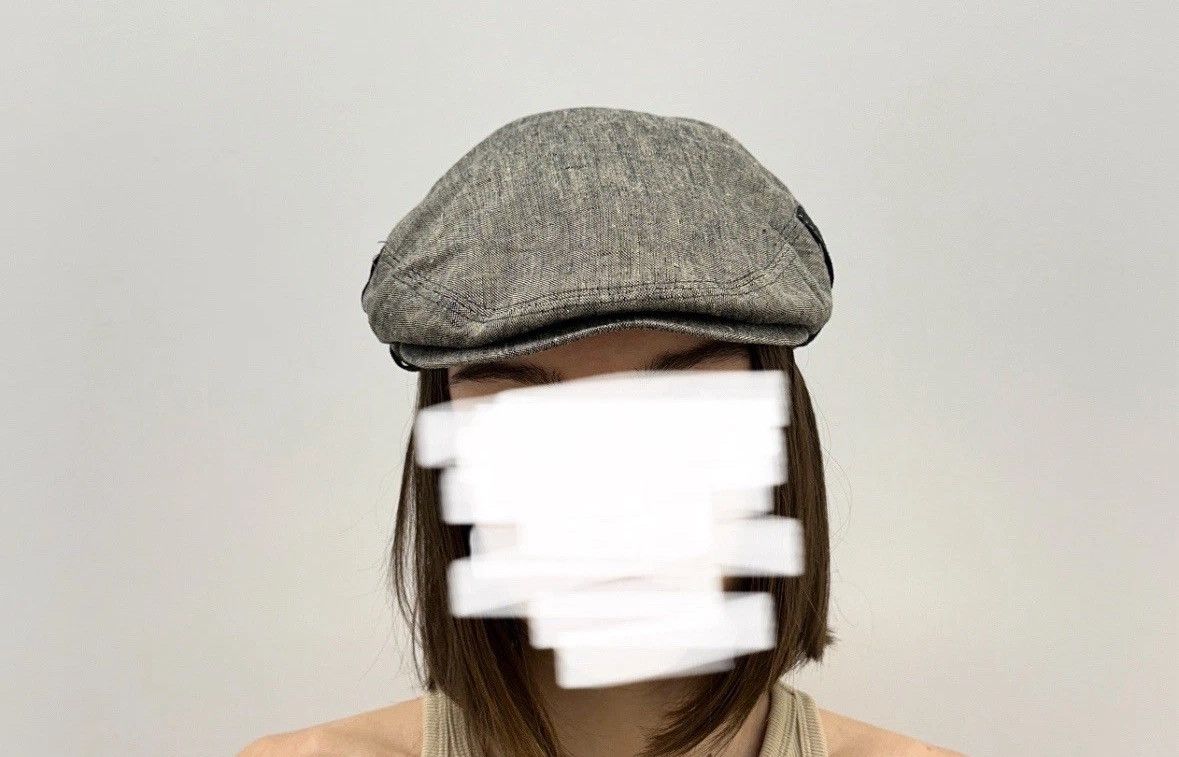 Vintage Bitte Kai Rand Linen Newsboy Cap Hat y2k Size 57 Size ONE SIZE - 3 Thumbnail