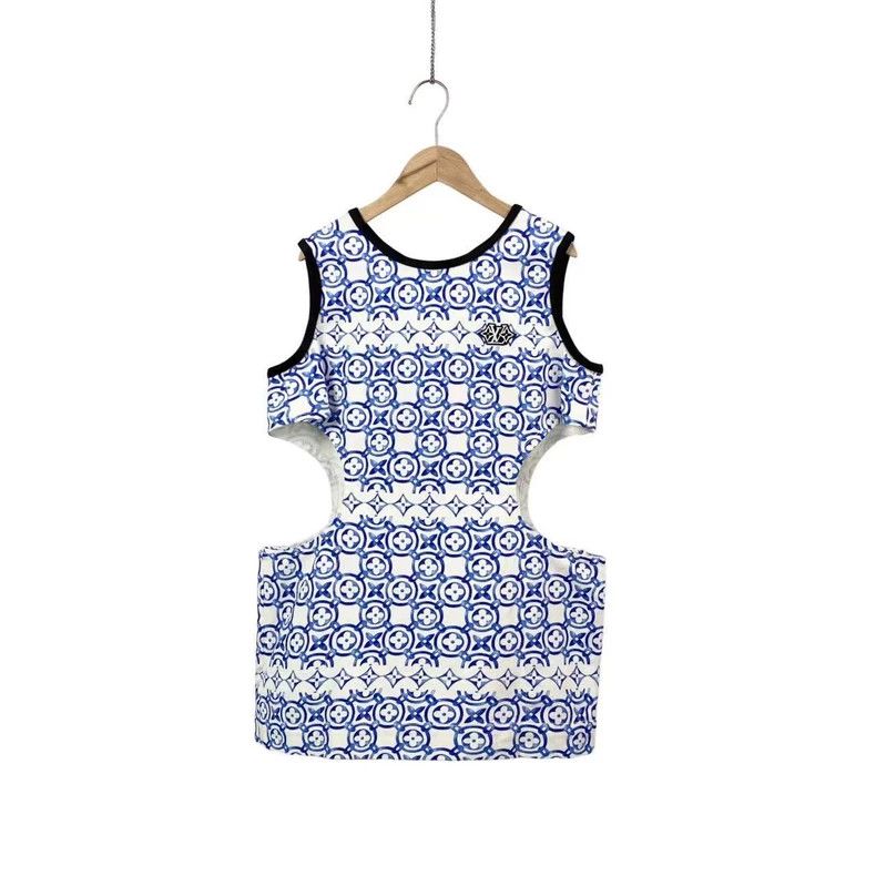Louis Vuitton Louis Vuitton Cotton graphic print sleeveless dress Size 4XL / US 24-26 - 1 Thumbnail