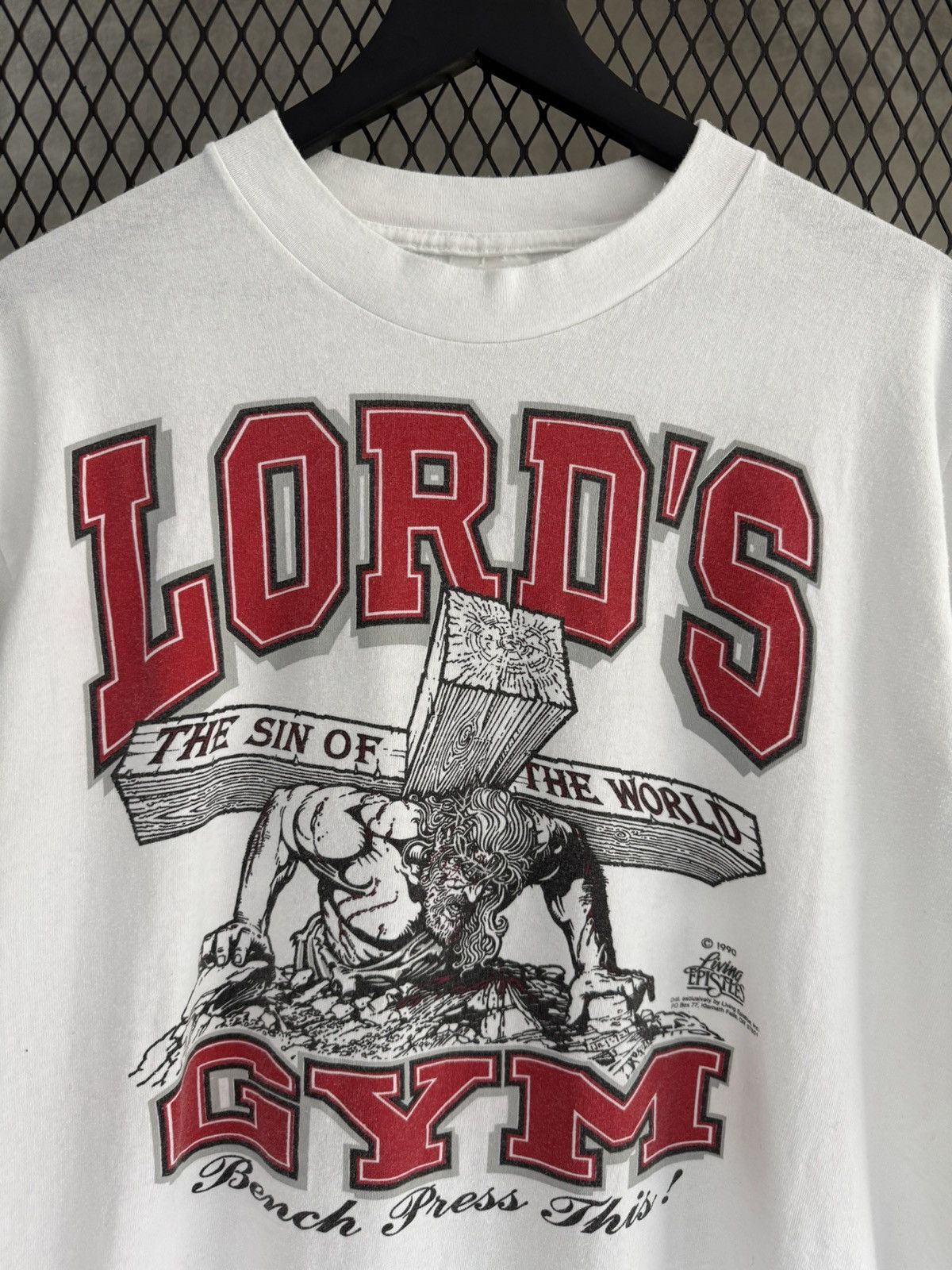 Other Vintage 1990 Lord’s Gym Jesus Living Epistles Tee Size US L / EU 52-54 / 3 - 2 Thumbnail