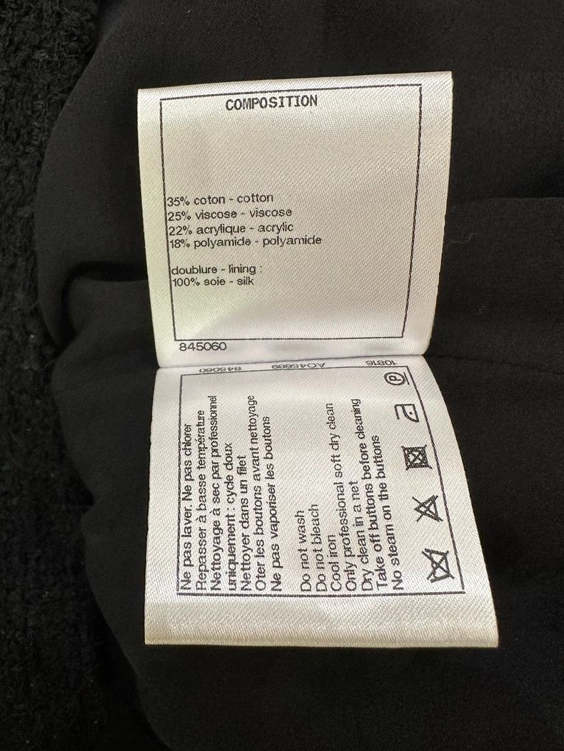 Chanel Chanel 21C black streamer four-pocket jacket Size XXS / US 00 / IT 34 - 8 Thumbnail