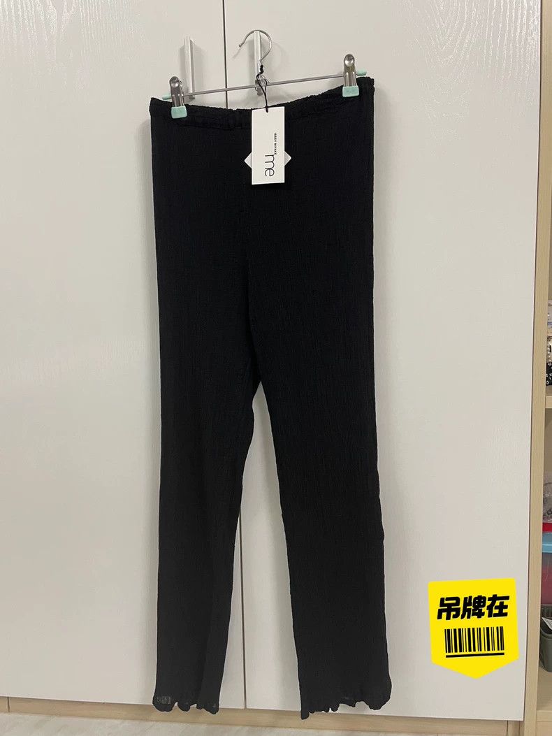 Issey Miyake Issey Miyake size:one size Black gauze trousers Size 42" / US 20 - 1 Thumbnail