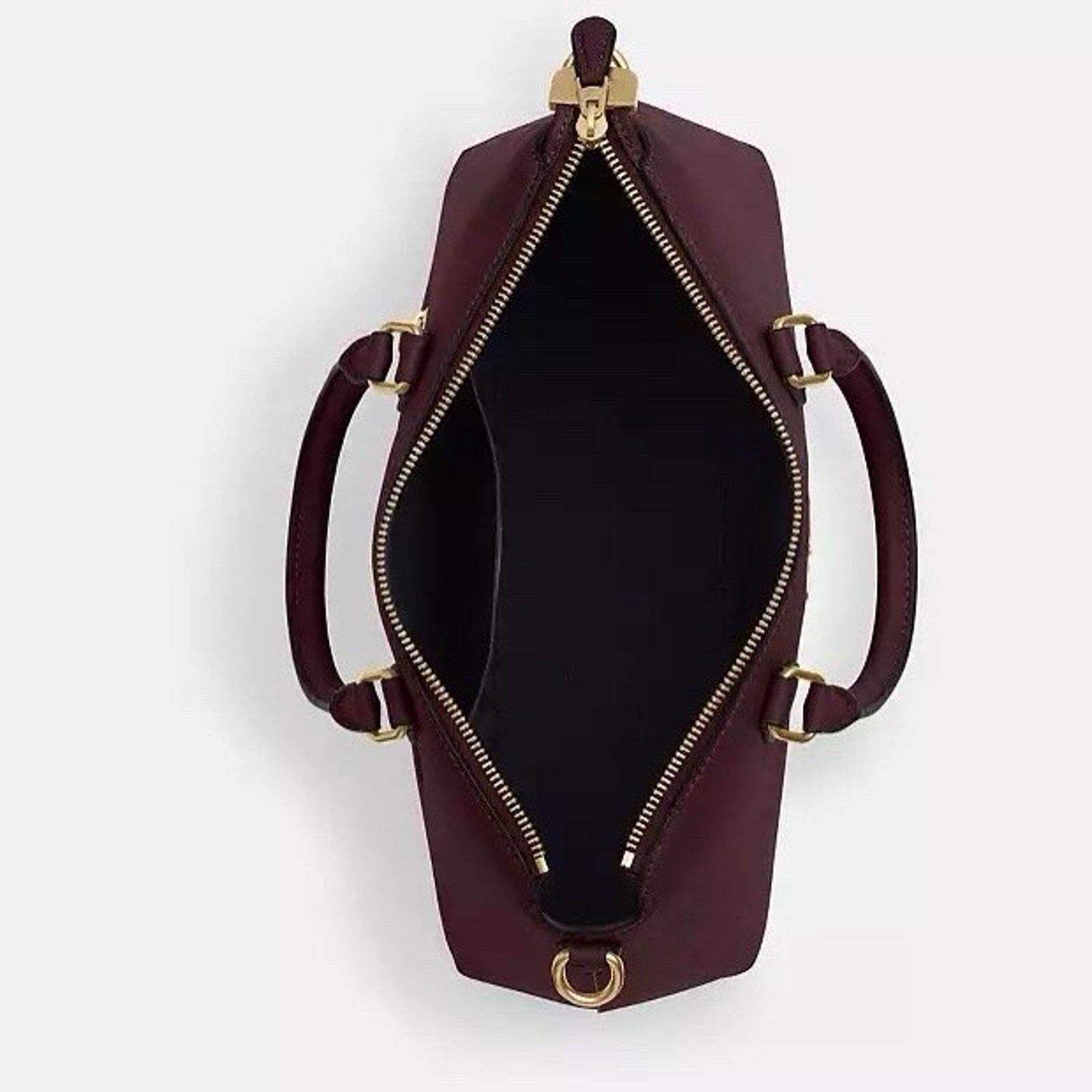 Coach NWT COACH Georgia Satchel Signature Canvas CR156 Gold/Merlot Size ONE SIZE - 10 Thumbnail