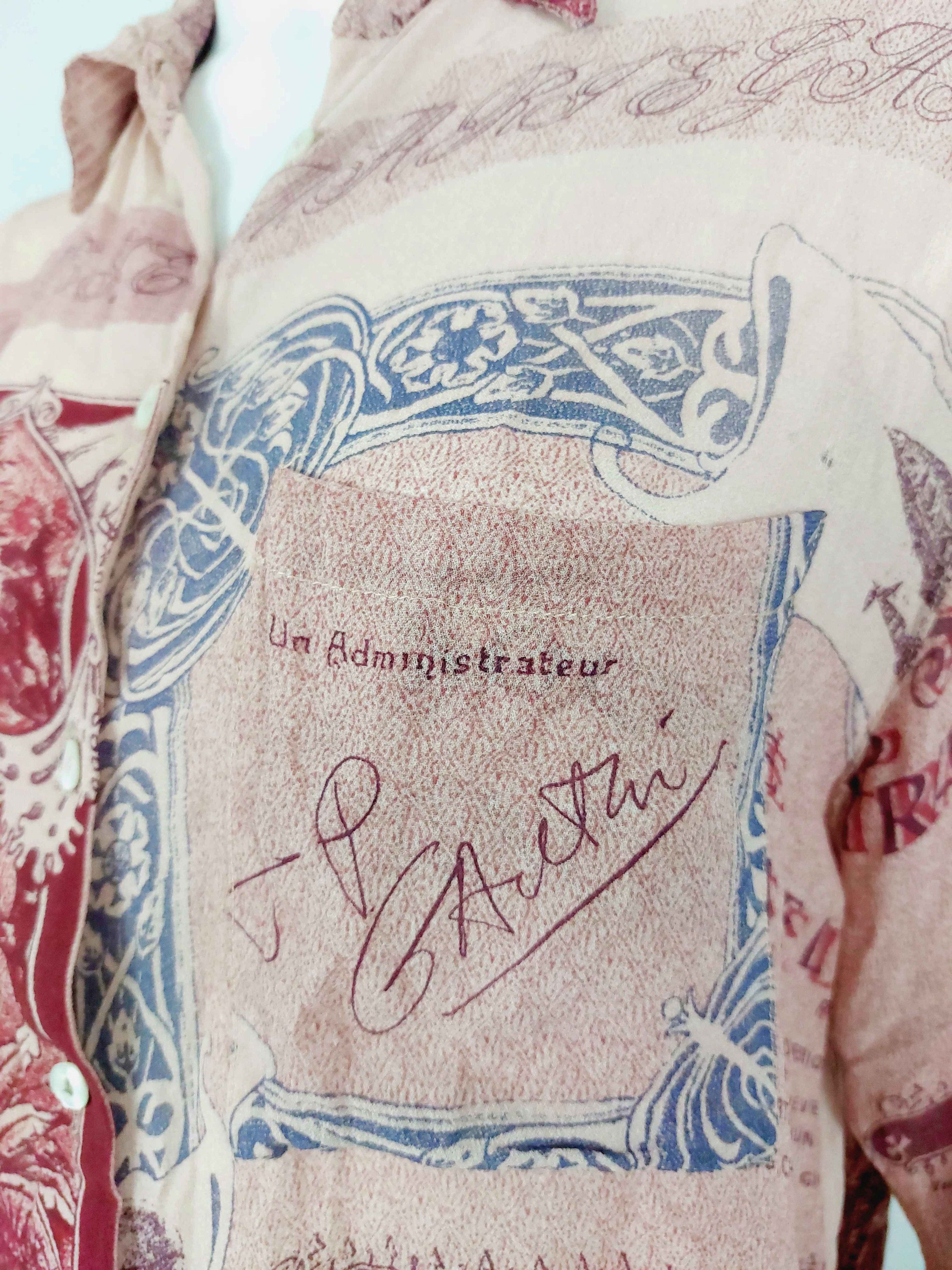 Jean Paul Gaultier 1986 Jean Paul Gaultier Pour Gibo Savana Africa Stamp Shirt Size US M / EU 48-50 / 2 - 4 Thumbnail