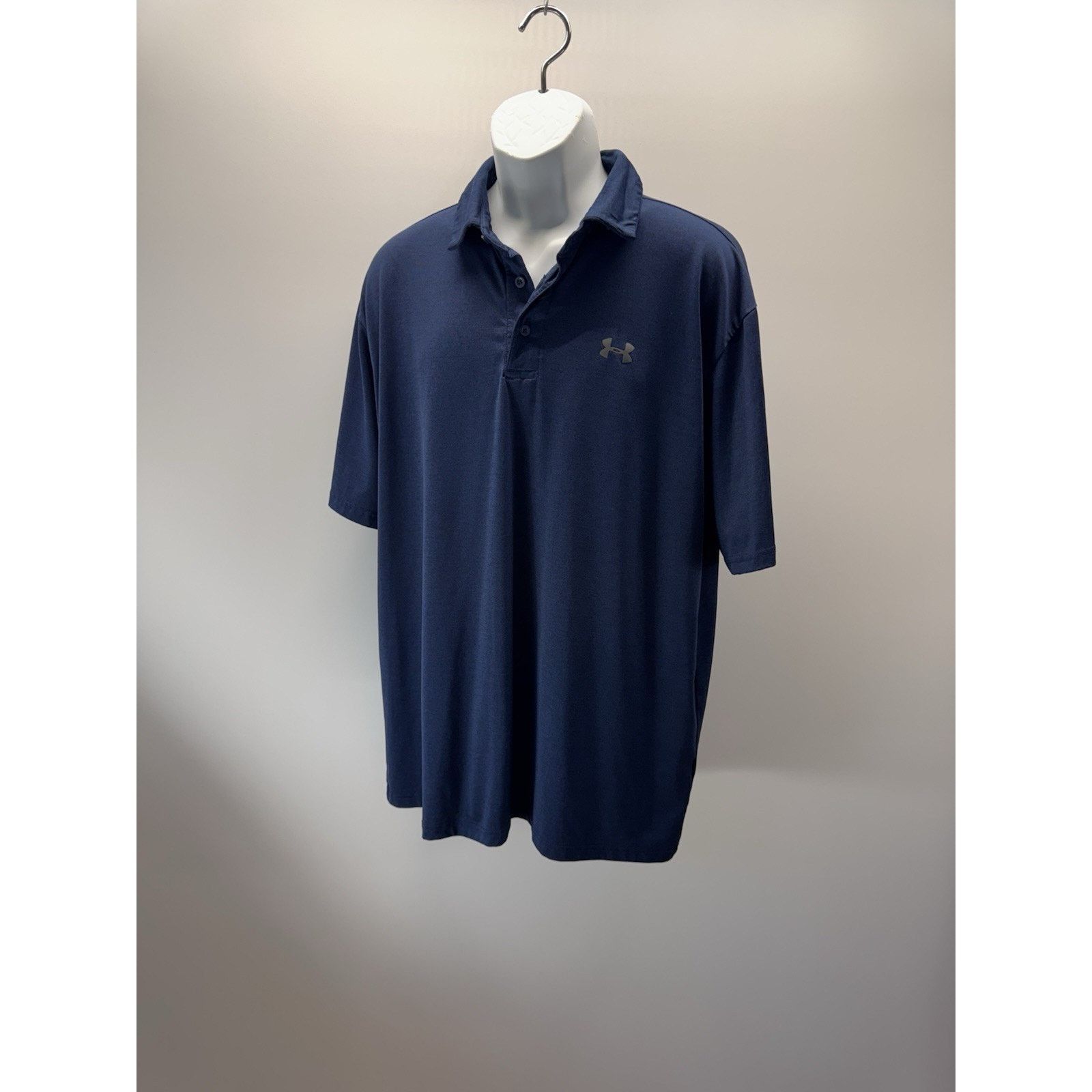 Under Armour Under Armour Blue Performance Golf Polo 2.0 Men’s 2XL UPF Size US XXL / EU 58 / 5 - 1 Thumbnail