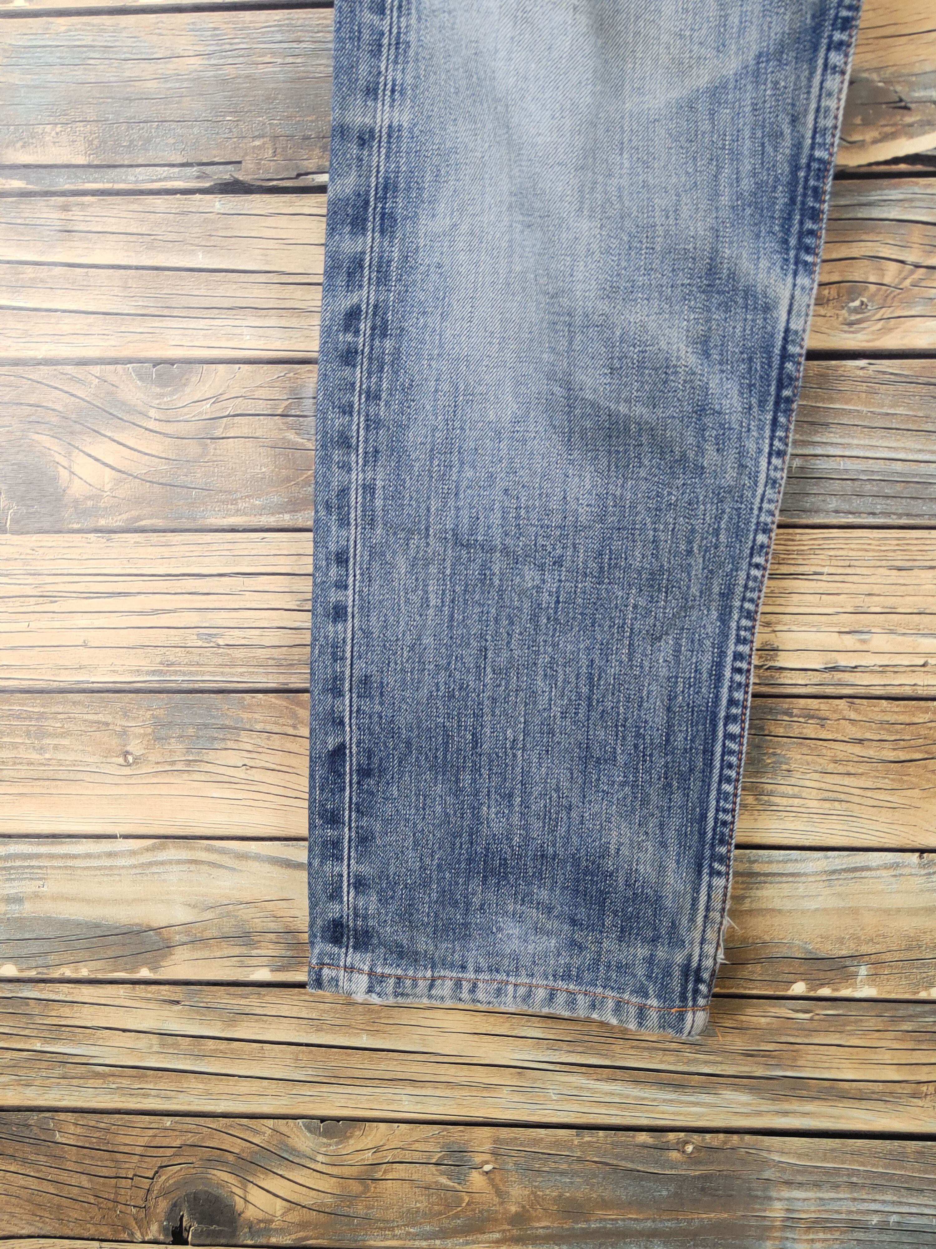 Levi's Levi's Dark Blue Faded Distressed Ripped Jeans #W1387 Size US 31 - 4 Thumbnail