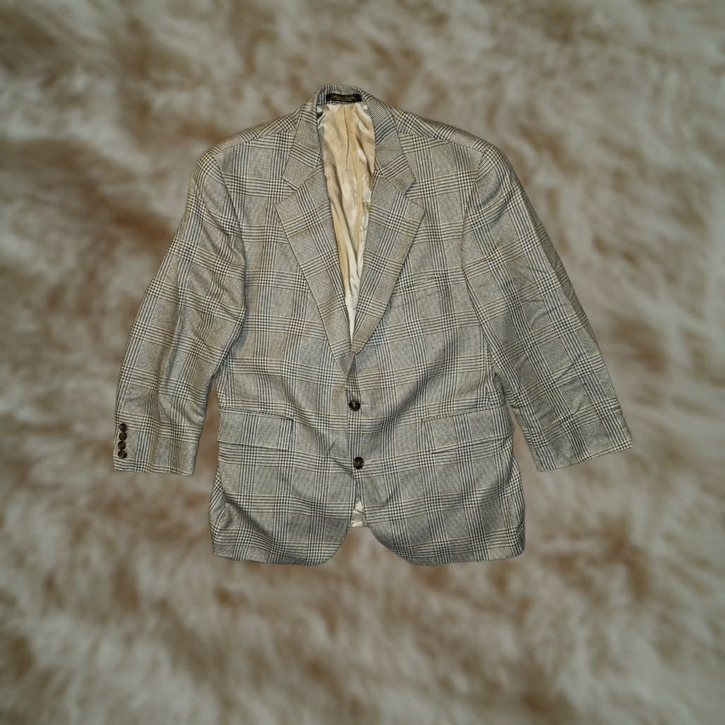 Ralph Lauren VINTAGE Chaps Ralph Lauren Blazer Silk Wool Single-Breasted 2-Button Ivory Canada Men's 44 Regular Used Size 44R - 1 Thumbnail