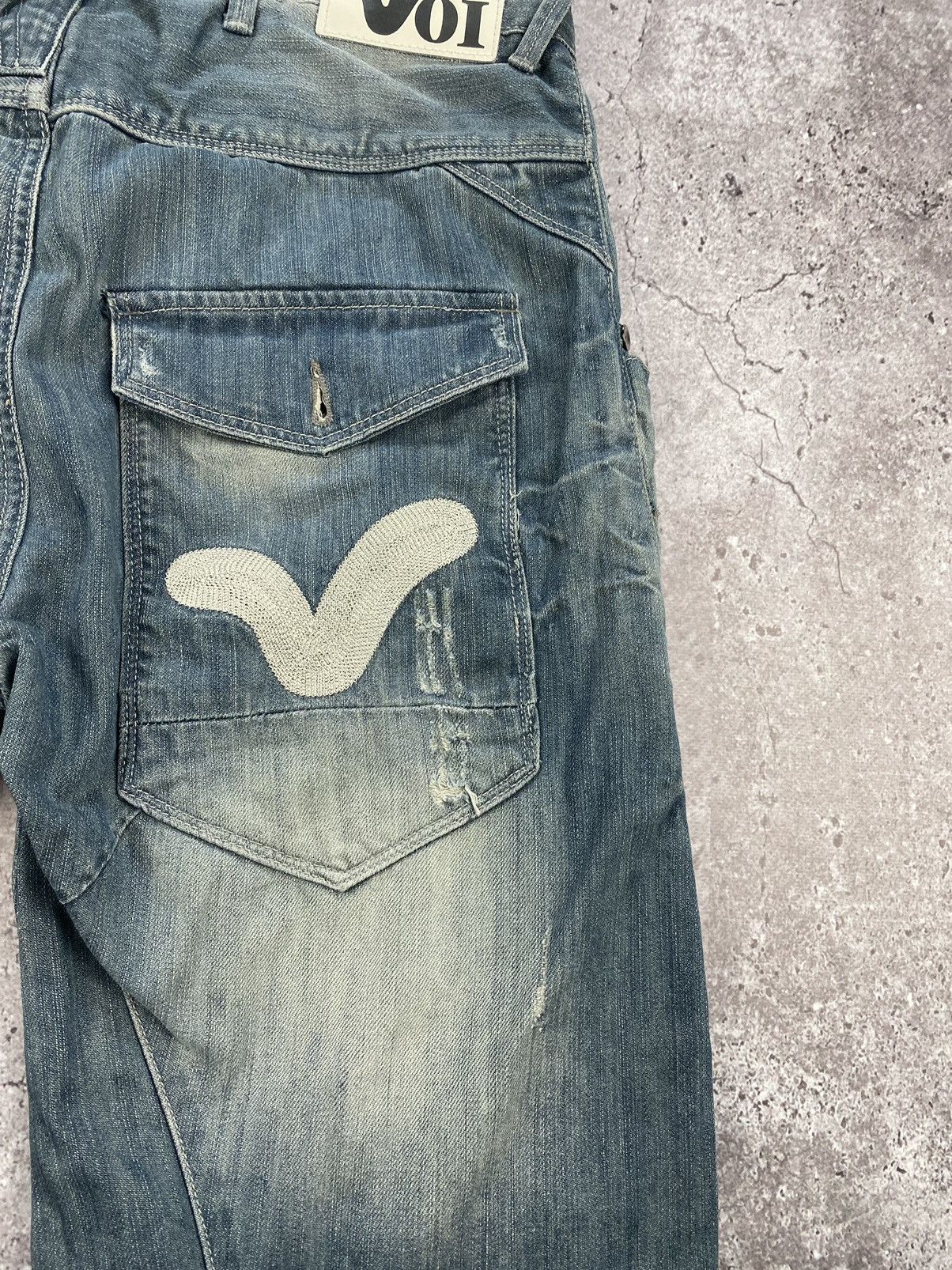 Japanese Brand × Vintage × Voi Jeans Vintage Y2K Japanese Voi Jeans Distressed Evisu rare denim Size US 34 / EU 50 - 11 Thumbnail