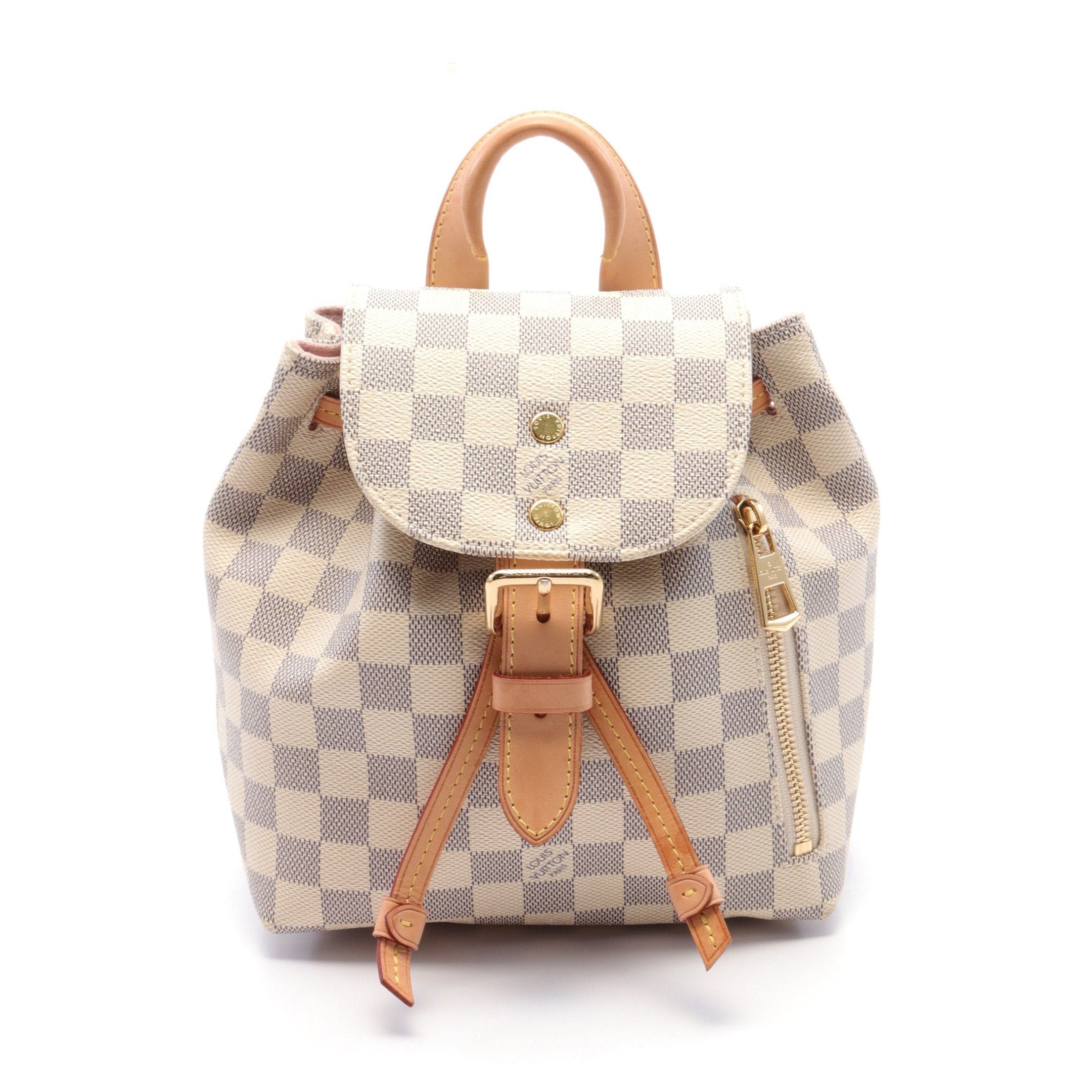 Louis Vuitton Louis Vuitton Speron Bb Damier Azur Backpack Rucksack Leather White Size ONE SIZE - 1 Thumbnail