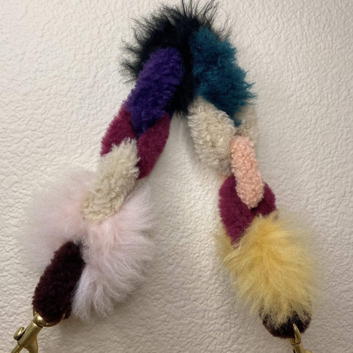 Coach Coach pink/multicolor shearling crescent bag Size ONE SIZE - 3 Thumbnail