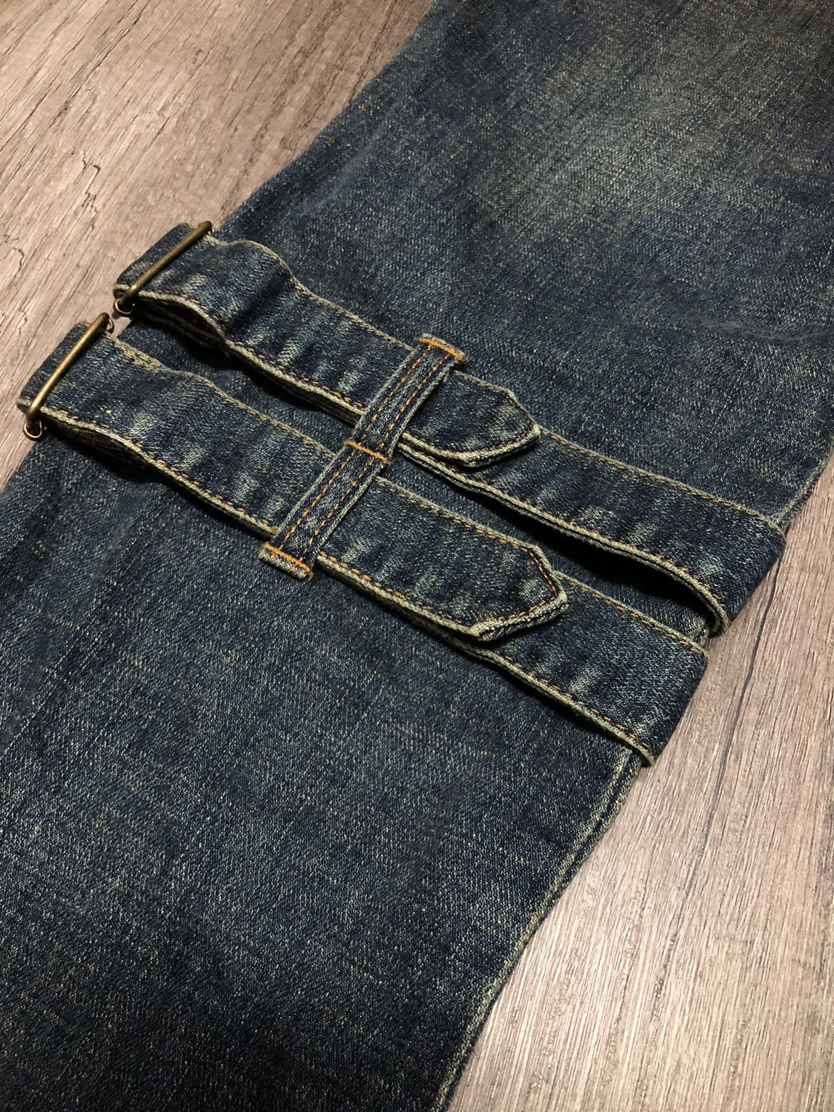 Japanese Brand Vintage Play Chess Flared Jeans Bondage Design Size US 28 / EU 44 - 16 Thumbnail