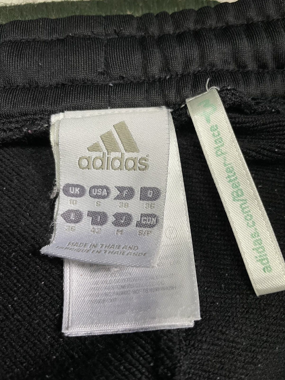 Adidas Vintage Adidas Y2K Baggy Sweatpants 00’s Black RARE Size 25" / US 0 / IT 36 - 5 Thumbnail