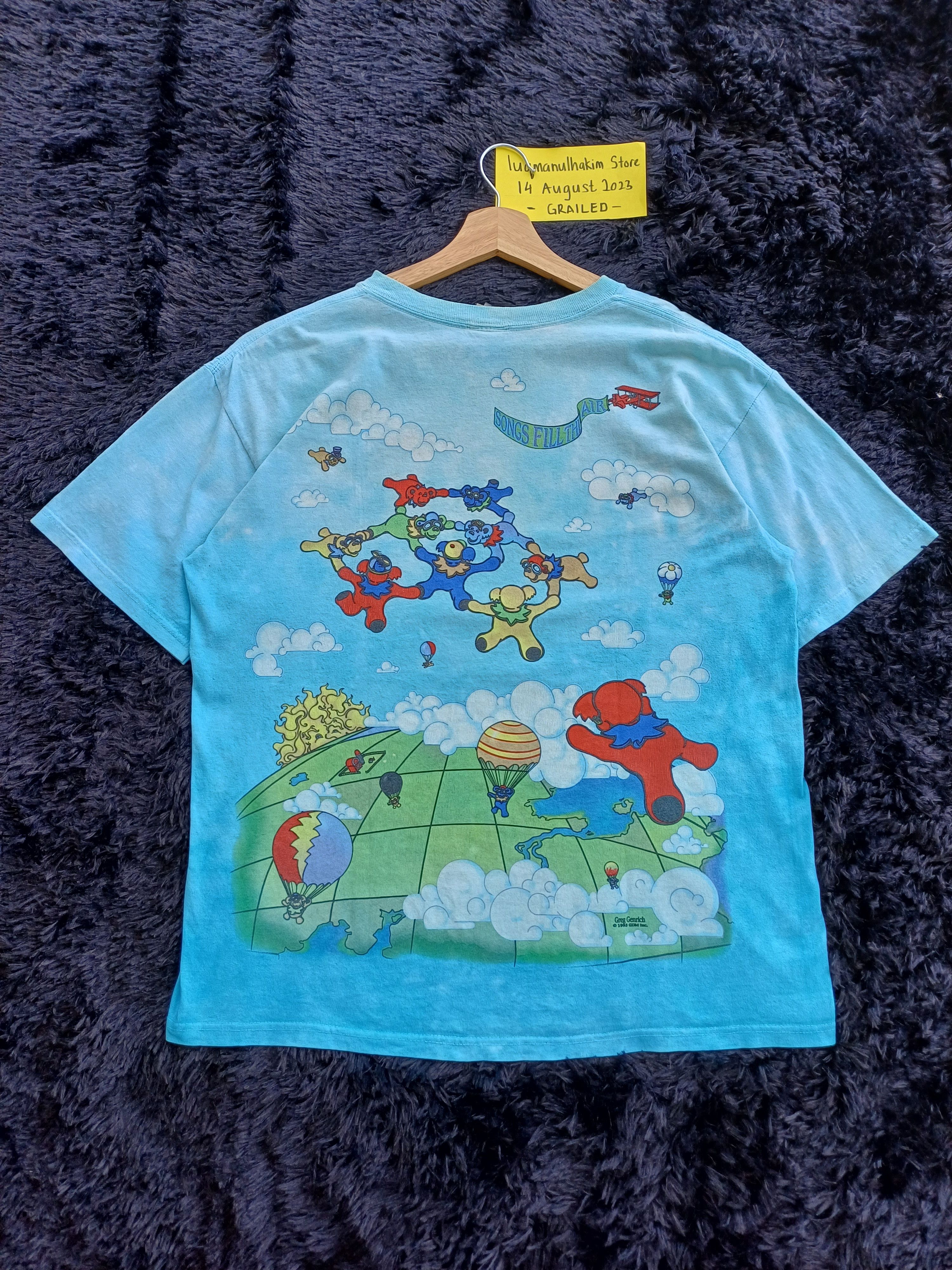 Grateful Dead Vintage Grateful Dead tie dye shirt liquid blue Size US M / EU 48-50 / 2 - 11 Thumbnail