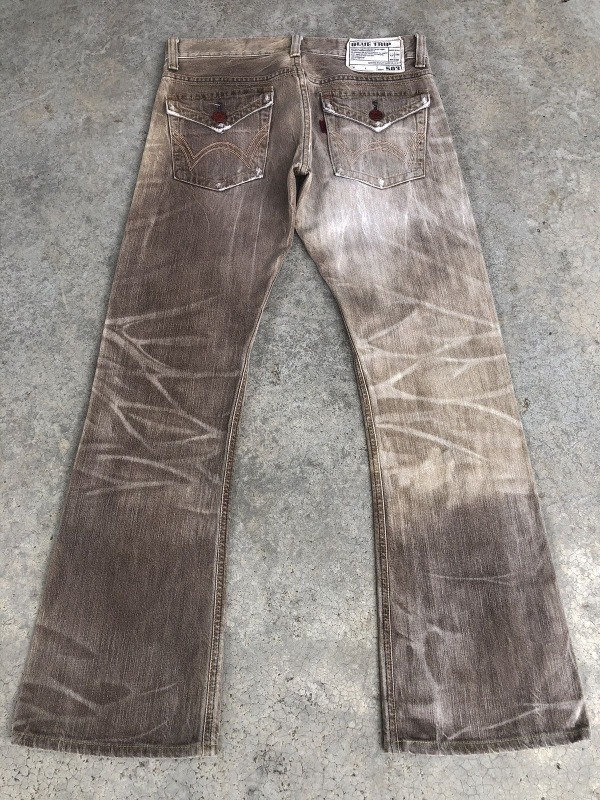 If Six Was Nine Japanese Edwin Flared Jeans Distressed Jeans Size US 32 / EU 48 - 2 Thumbnail