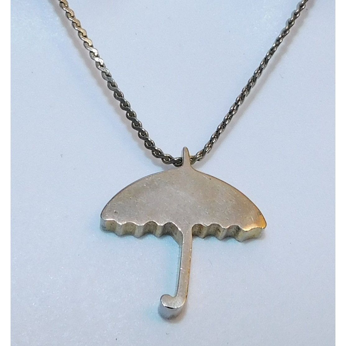Other Quirky Umbrella Pendant Silver Tone Necklace Size ONE SIZE - 2 Thumbnail