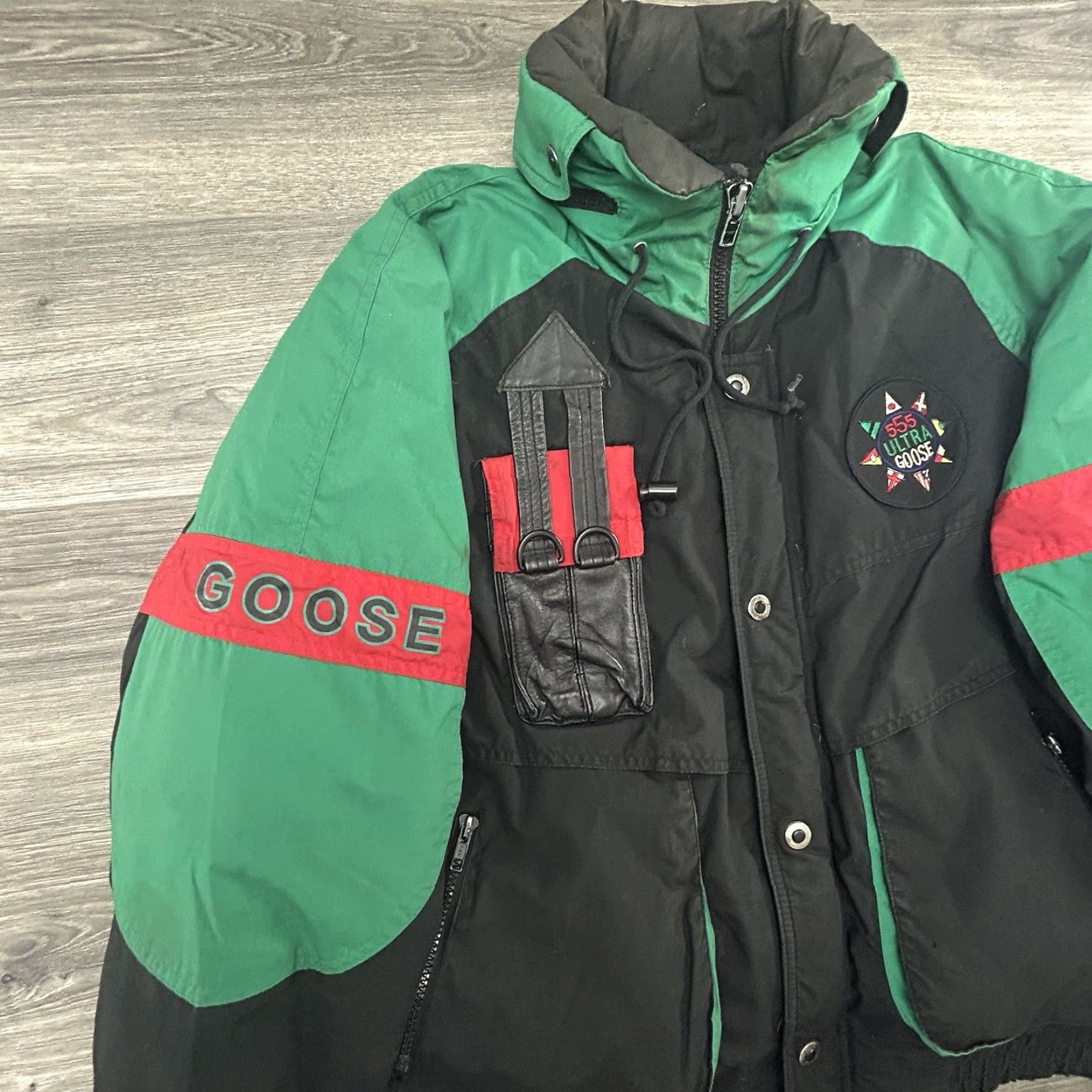 Vintage VINTAGE 555 Ultra Goose Down Jacket Men's Medium Black Quilted Zip Full Zip Insulated Water Resistant 90s 80s Ski Snowboard Gorp Tech USA Size US M / EU 48-50 / 2 - 4 Thumbnail
