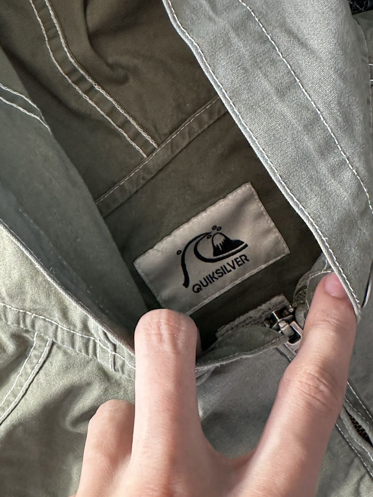 Quiksilver × Vintage 90s VINTAGE RARE QUICKSILVER WOMEN JACKET AVANT GARDE DENIM Size XL / US 12-14 / IT 48-50 - 8 Thumbnail