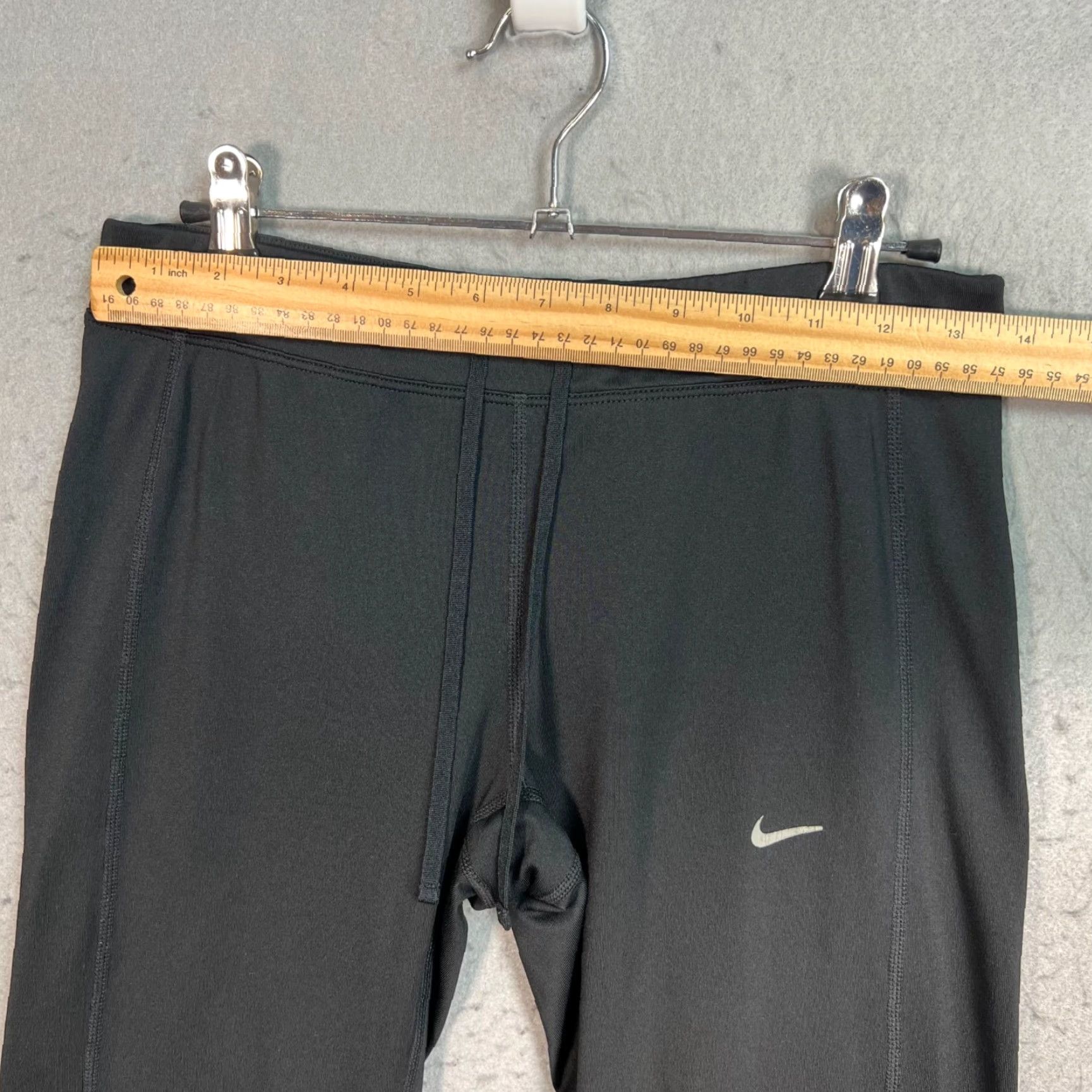 Nike Nike Womens Tights Activewear Pants Nike Dri-FIT Polyester Spandex Black Size M Size ONE SIZE - 5 Thumbnail