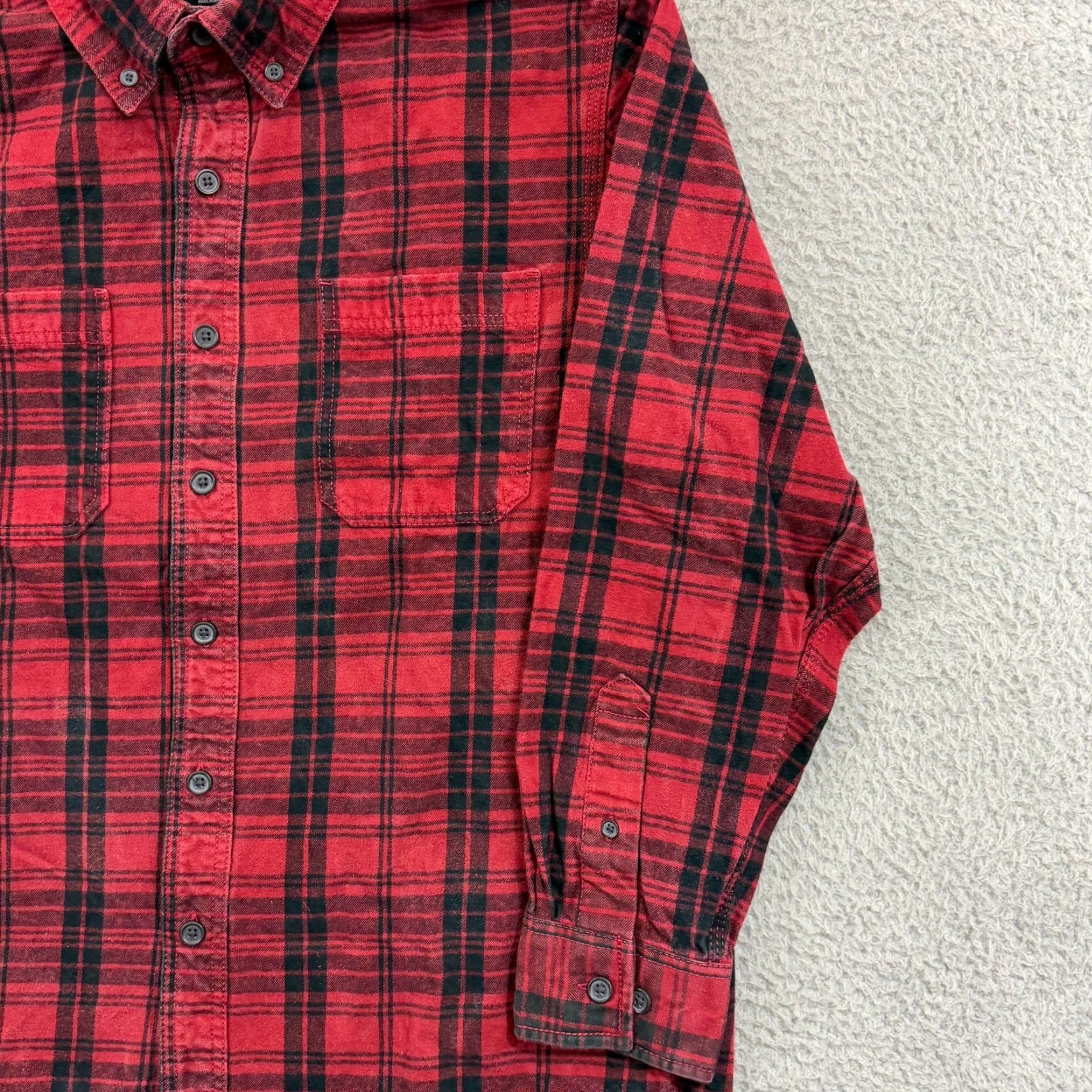 Vintage Ridgecut Shirt Mens Large Red Plaid Long Sleeve Button Up Rugged Outdoors Work Size US L / EU 52-54 / 3 - 6 Thumbnail