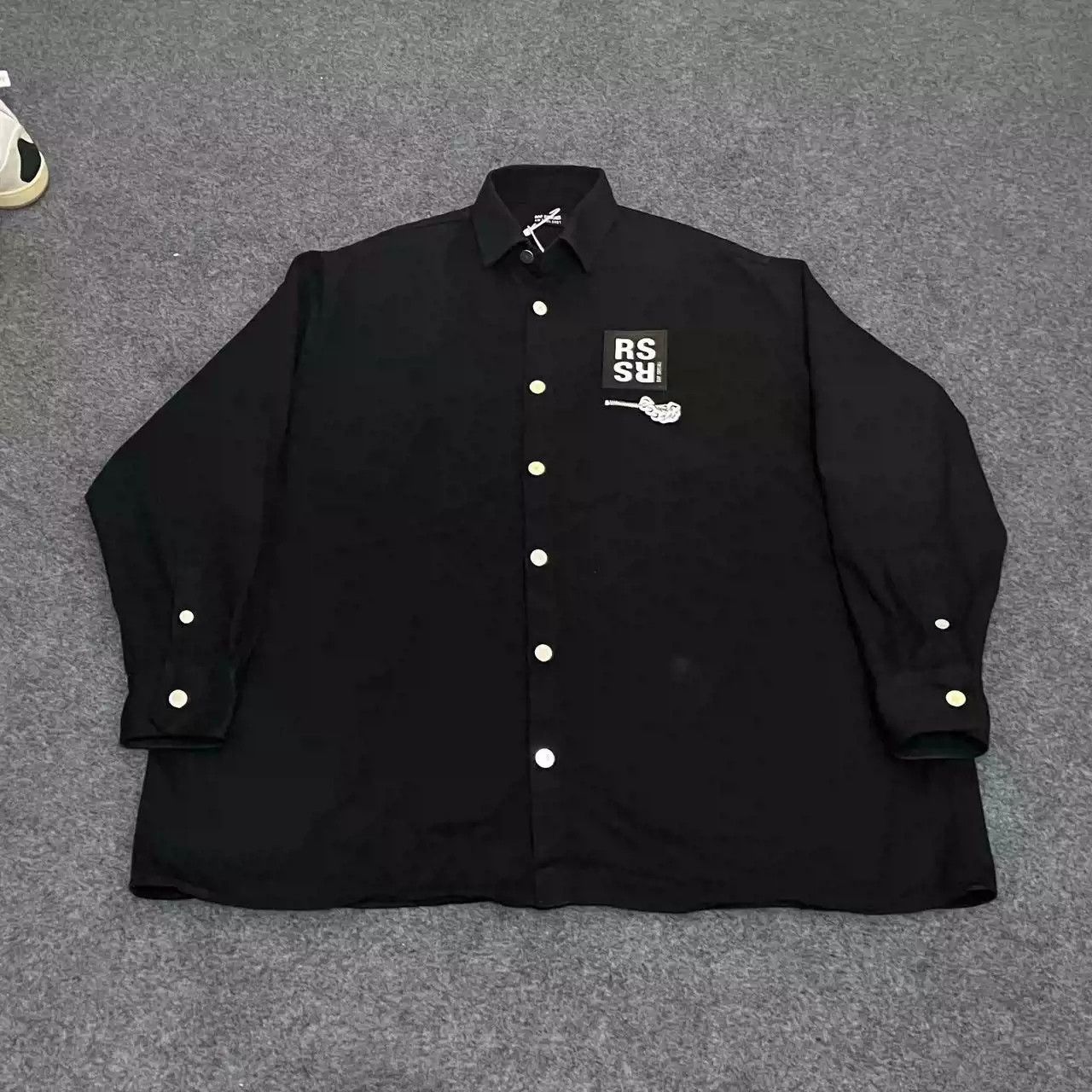 Raf simons20AW zipper leather jacket