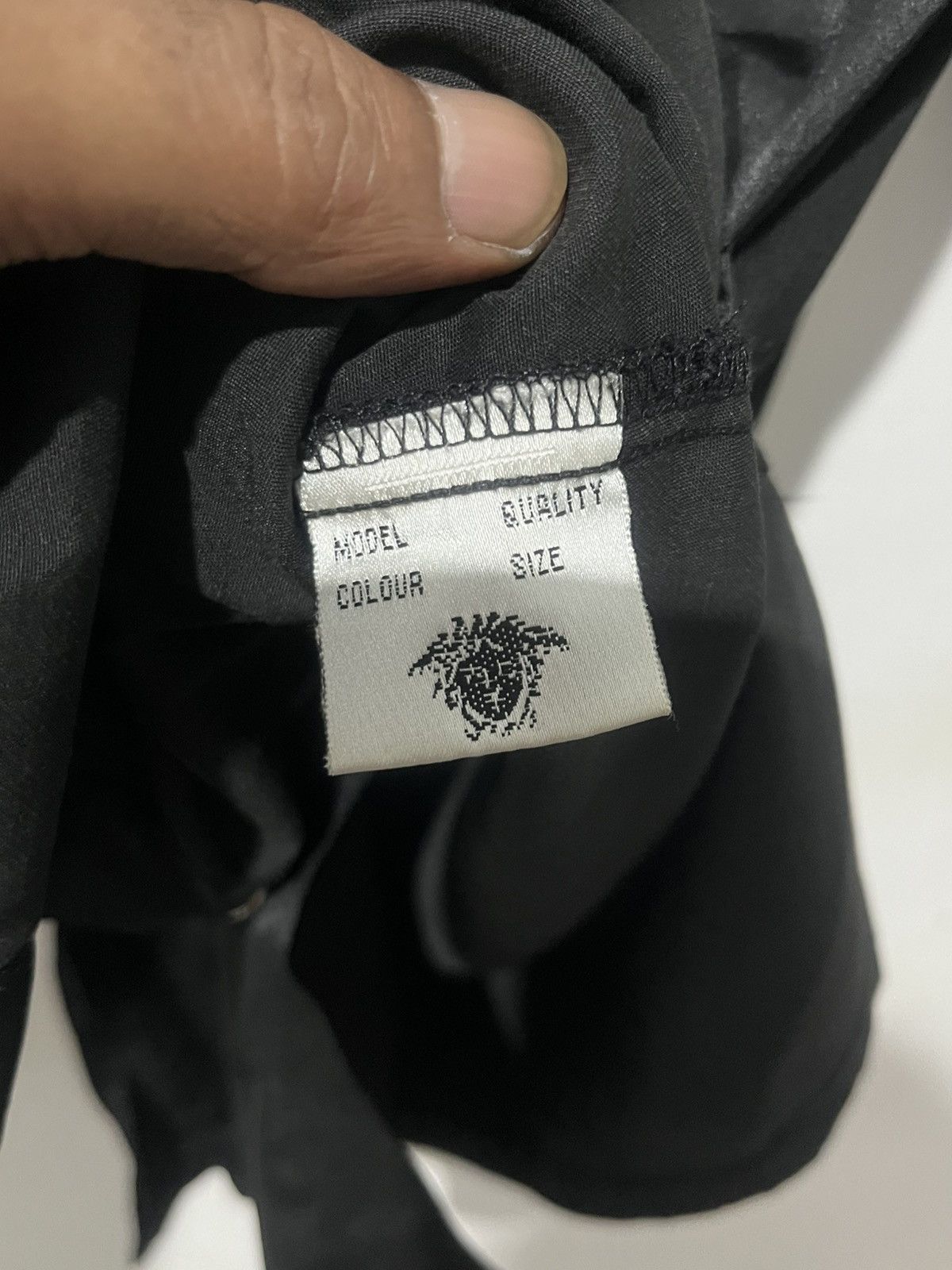 Versace Jeans Couture Versace Jeans Couture Vintage Black Shirt Silver Medusa Head Size US M / EU 48-50 / 2 - 7 Thumbnail