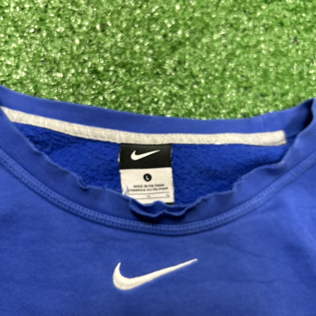Nike × Vintage Vintage Nike center swoosh Crewneck/sweatshirt Size US L / EU 52-54 / 3 - 3 Thumbnail