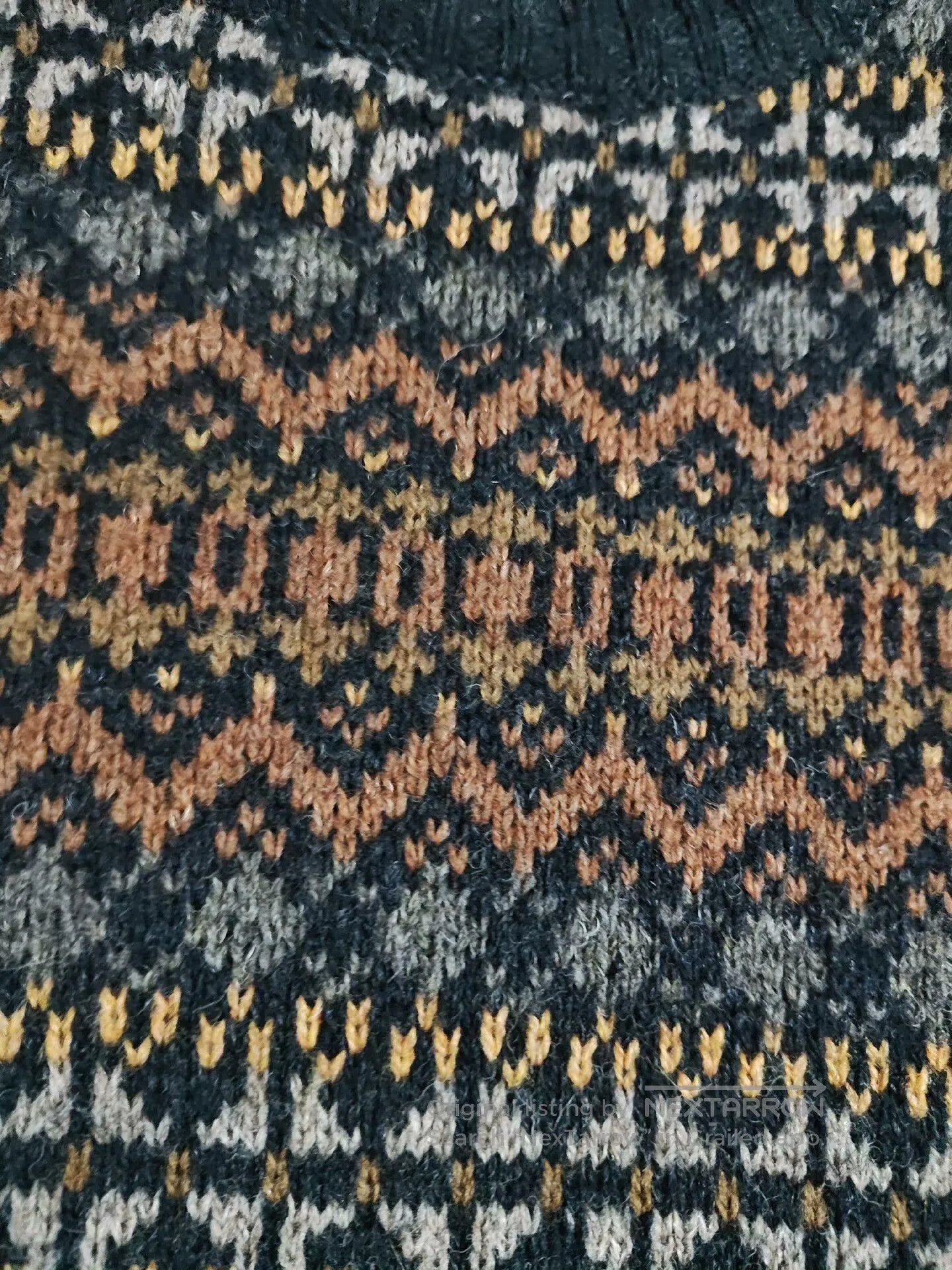 Vintage Fair Isle Wool Long. Size US S / EU 44-46 / 1 - 6 Thumbnail
