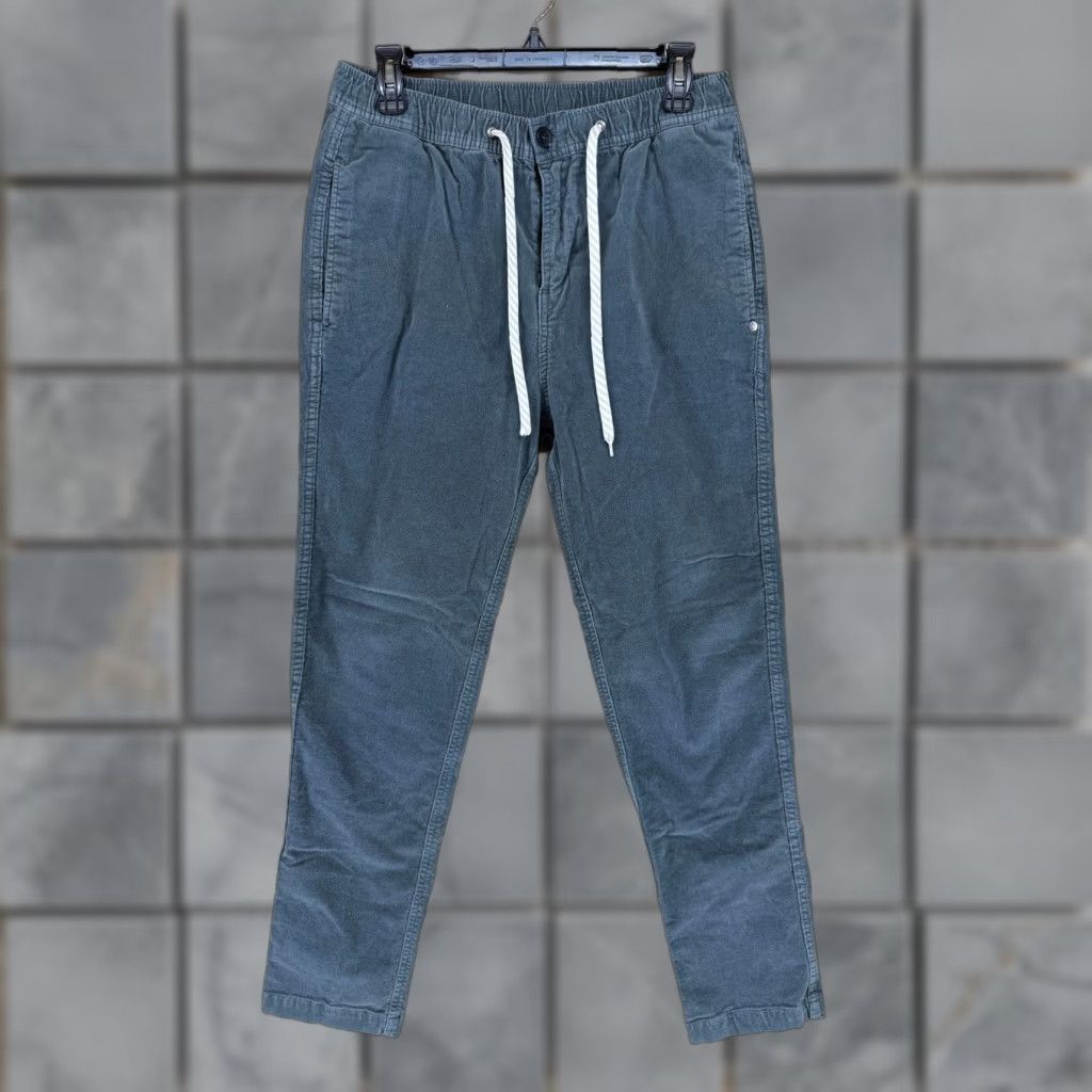 Vuori Vuori Mens Corduroy Jogger Pants Elastic Waist Drawstring Pockets M Green Front Flat Front Pockets Logo Tapered Casual Fall Spring Mens Size US 31 - 1 Thumbnail