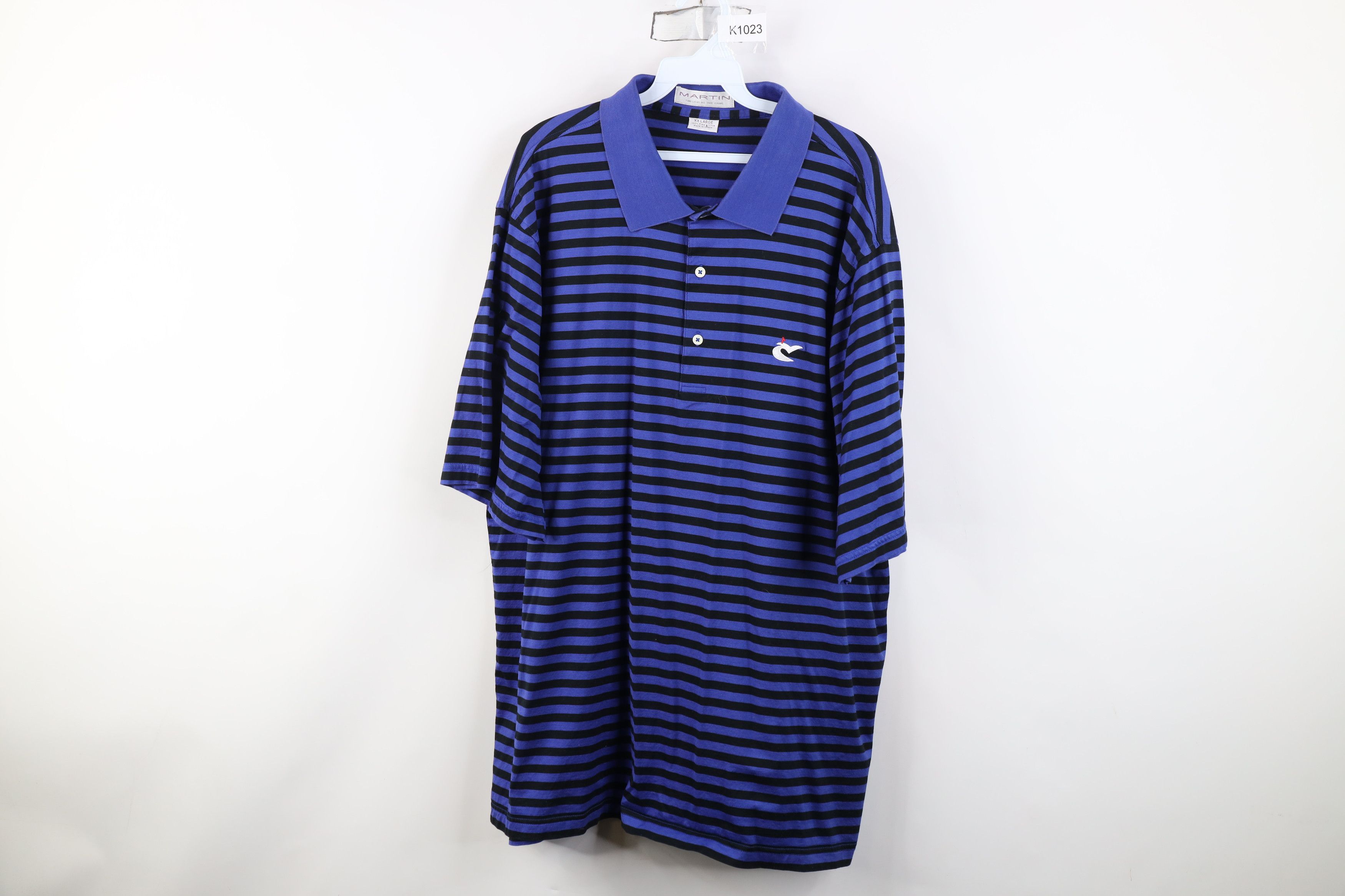Vintage Vintage 90s Y2K Valley Golf Club Collared Polo Shirt Blue Size US XXL / EU 58 / 5 - 1 Thumbnail