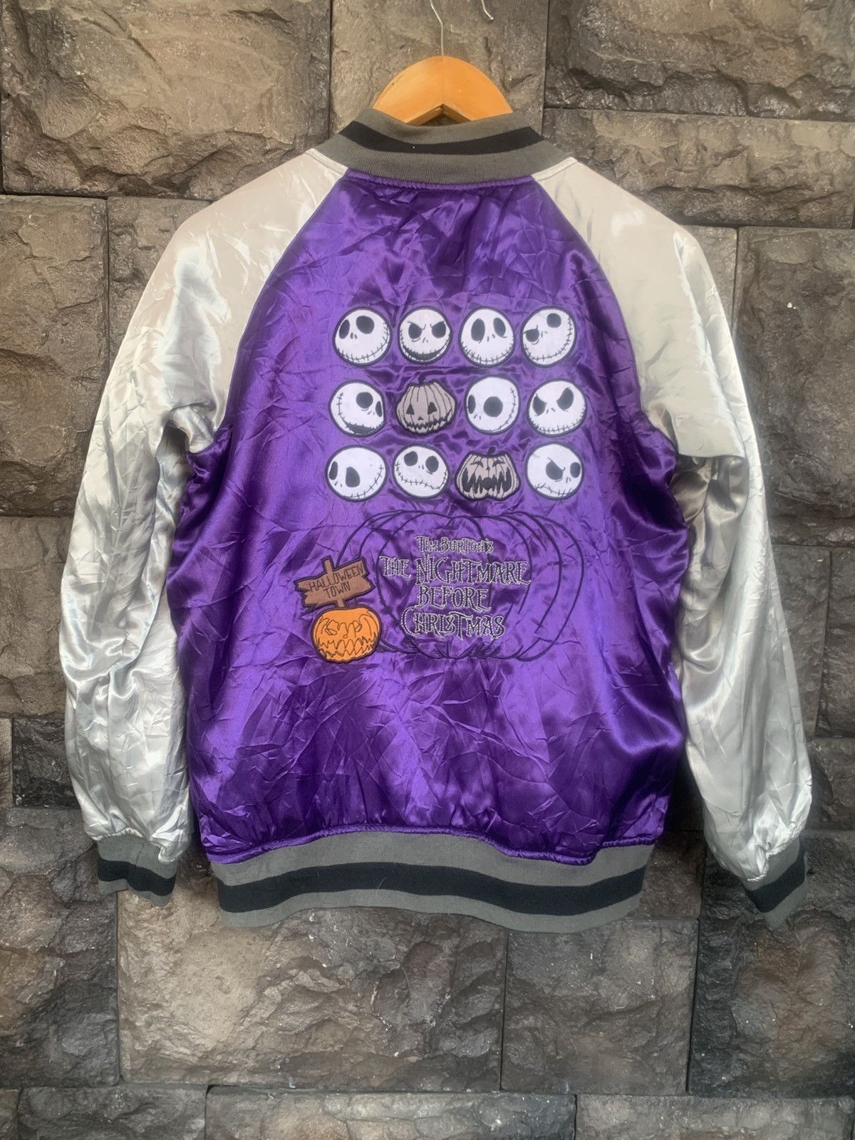 Disney Disney Tim Burtons Nightmare Riversible Sukajan Jacket Size US M / EU 48-50 / 2 - 1 Thumbnail