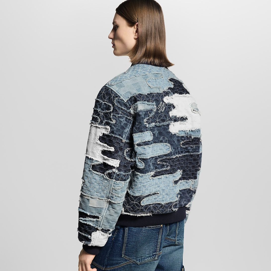 Louis Vuitton Patchwork Denim Bomber Jacket Size US M / EU 48-50 / 2 - 3 Thumbnail