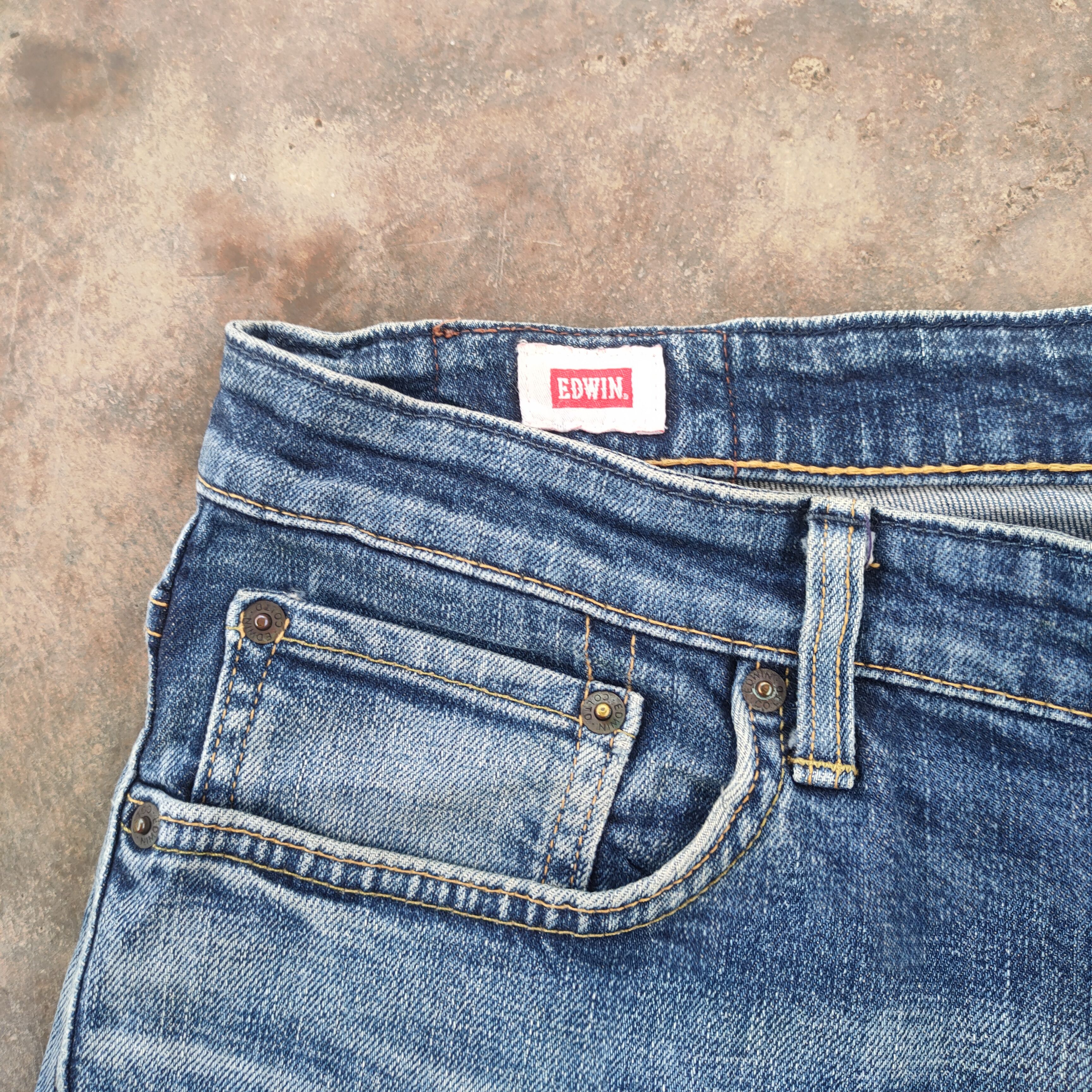 Edwin VINTAGE EDWIN SKINNY FADED RIPPED JEANS DENIM PANTS Size US 34 / EU 50 - 7 Thumbnail