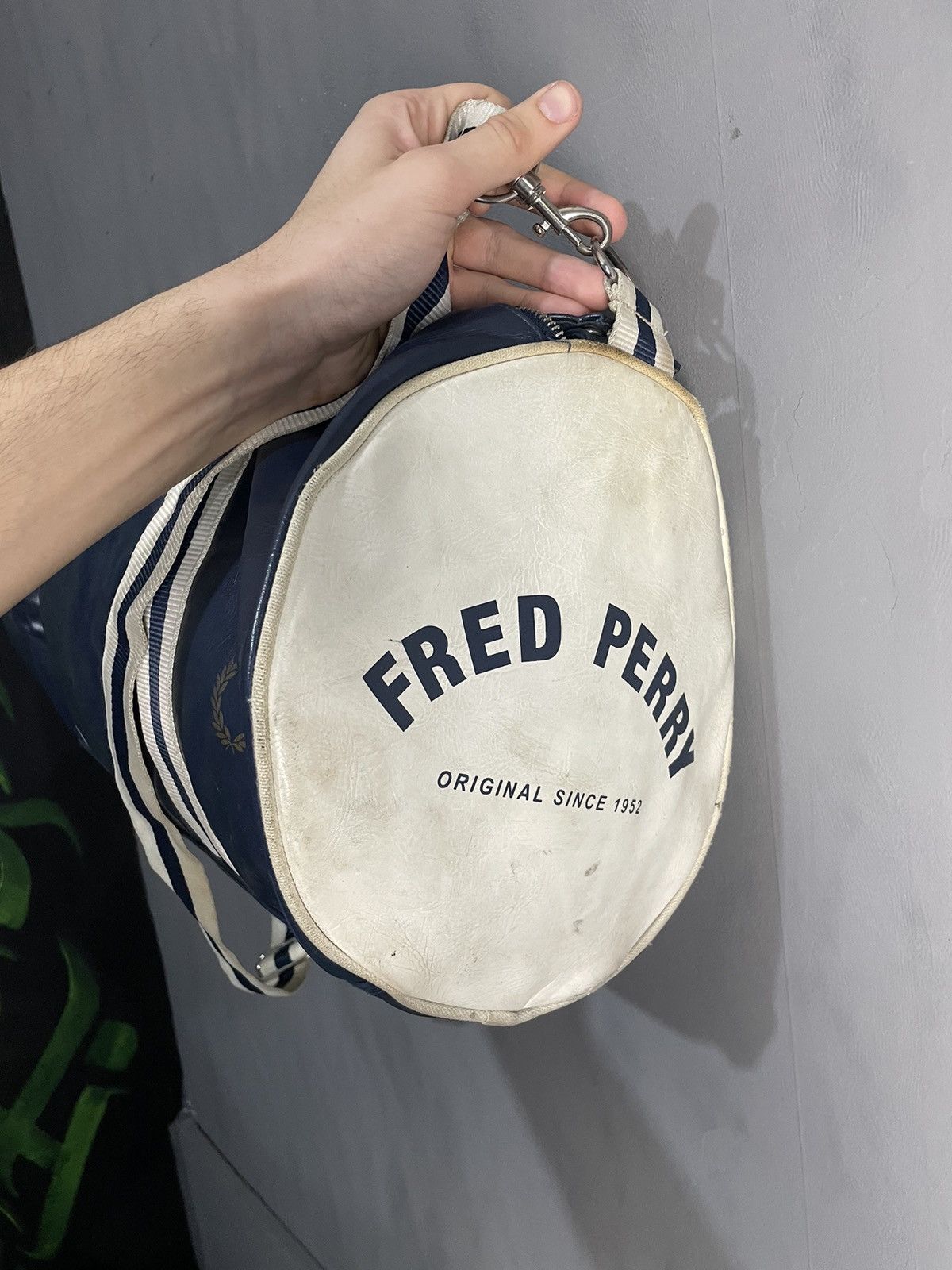 Fred Perry VINTAGE FRED PERRY LEATHER DUFFLE BAG Size ONE SIZE - 3 Thumbnail