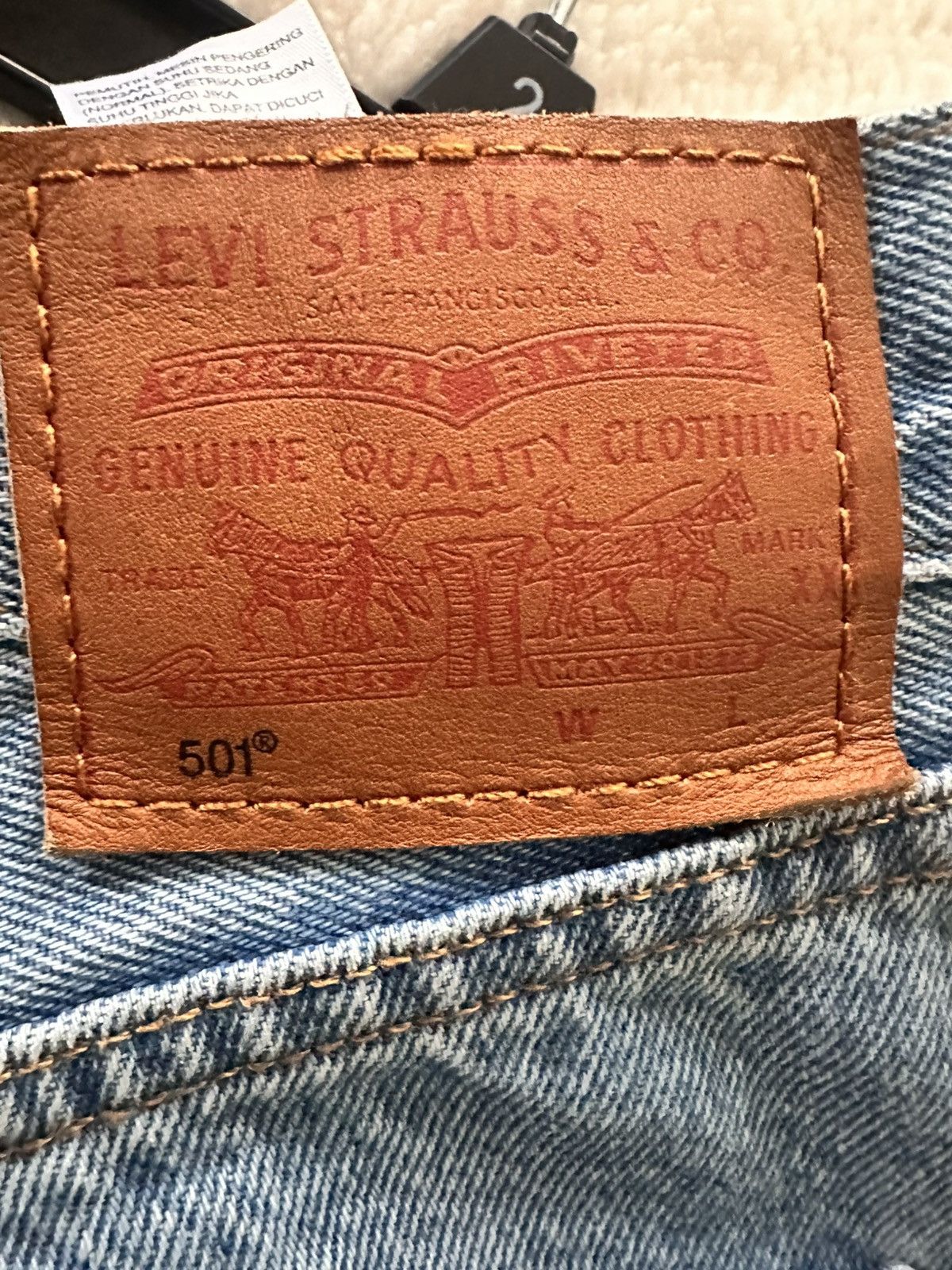 Levi's Levi’s 501 Premium Distressed Straight-Leg Jeans – W29 L32 Size 29" - 3 Thumbnail