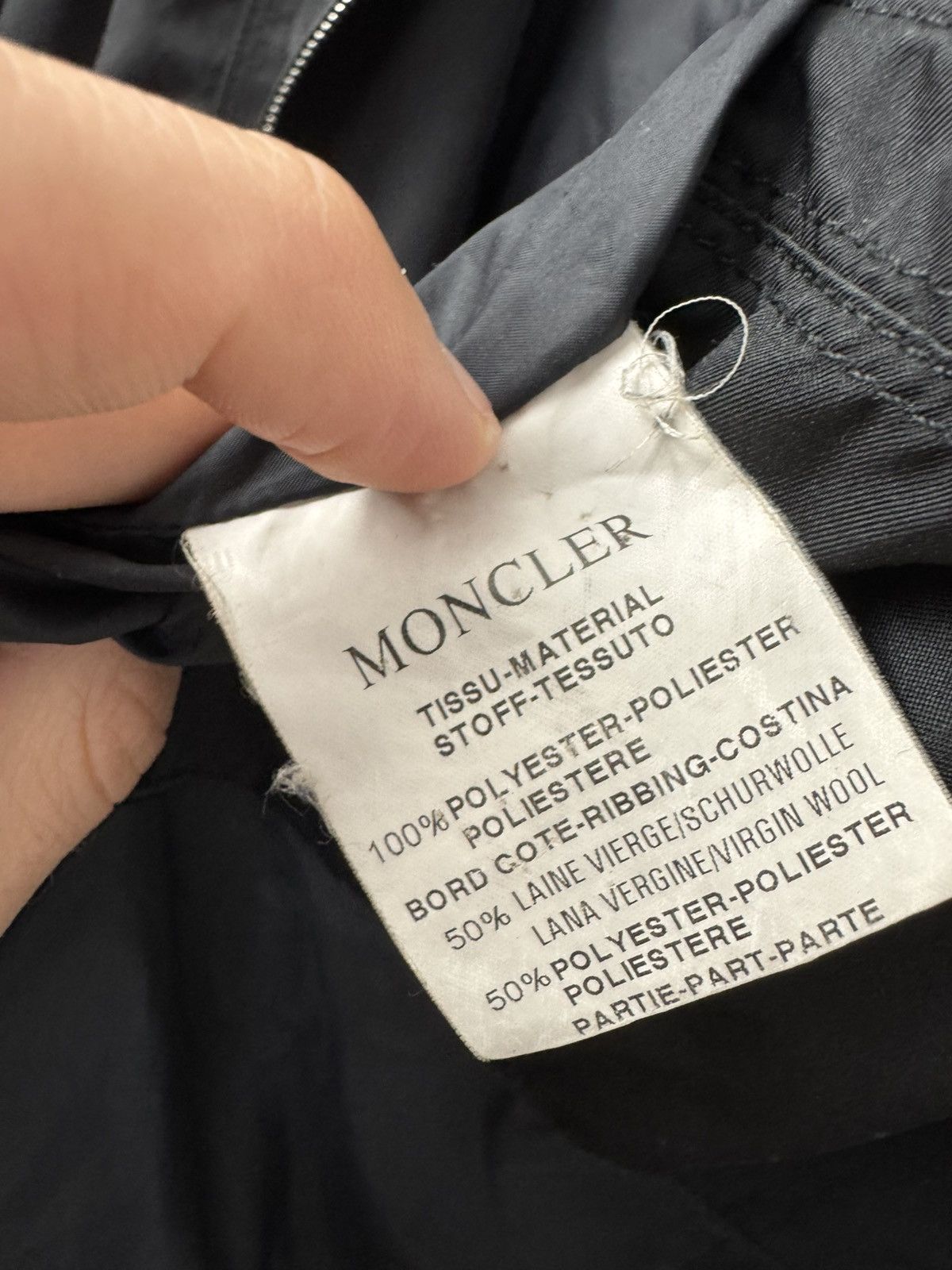 Moncler Vintage Y2K MONCLER Jacket Designer Luxury Basic Black Size L / US 10 / IT 46 - 8 Thumbnail