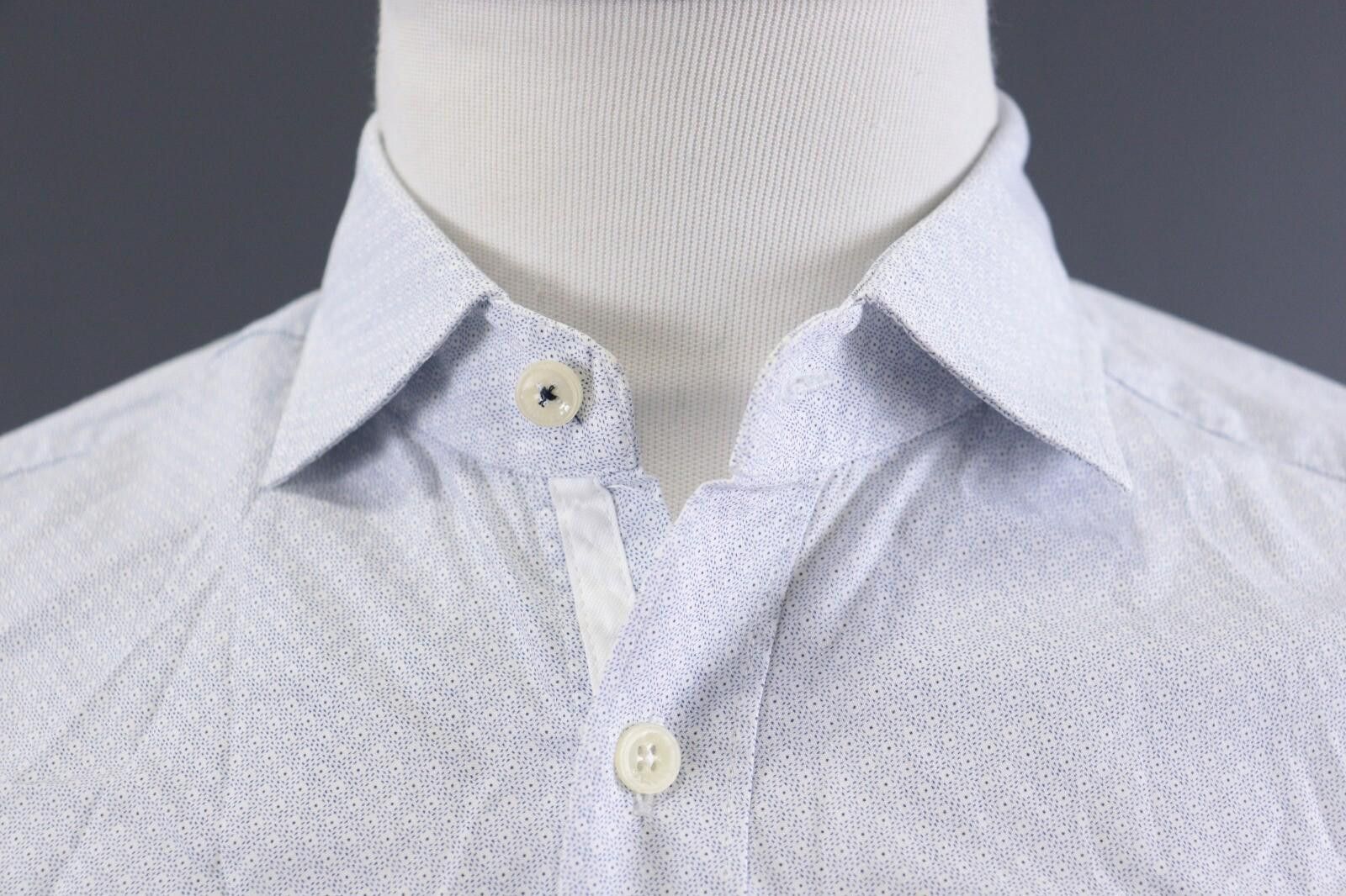 Designer Hackett London Slim Fit Luxury Blue Shirt Size M Size US M / EU 48-50 / 2 - 4 Thumbnail