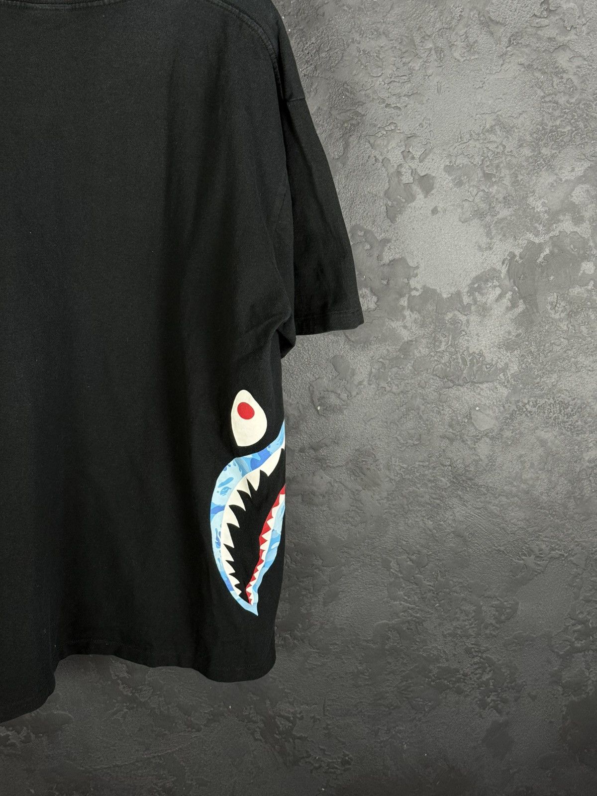 Bape Варе Bape Flame Side Shark Black Men’s Tee Size US XXL / EU 58 / 5 - 10 Thumbnail