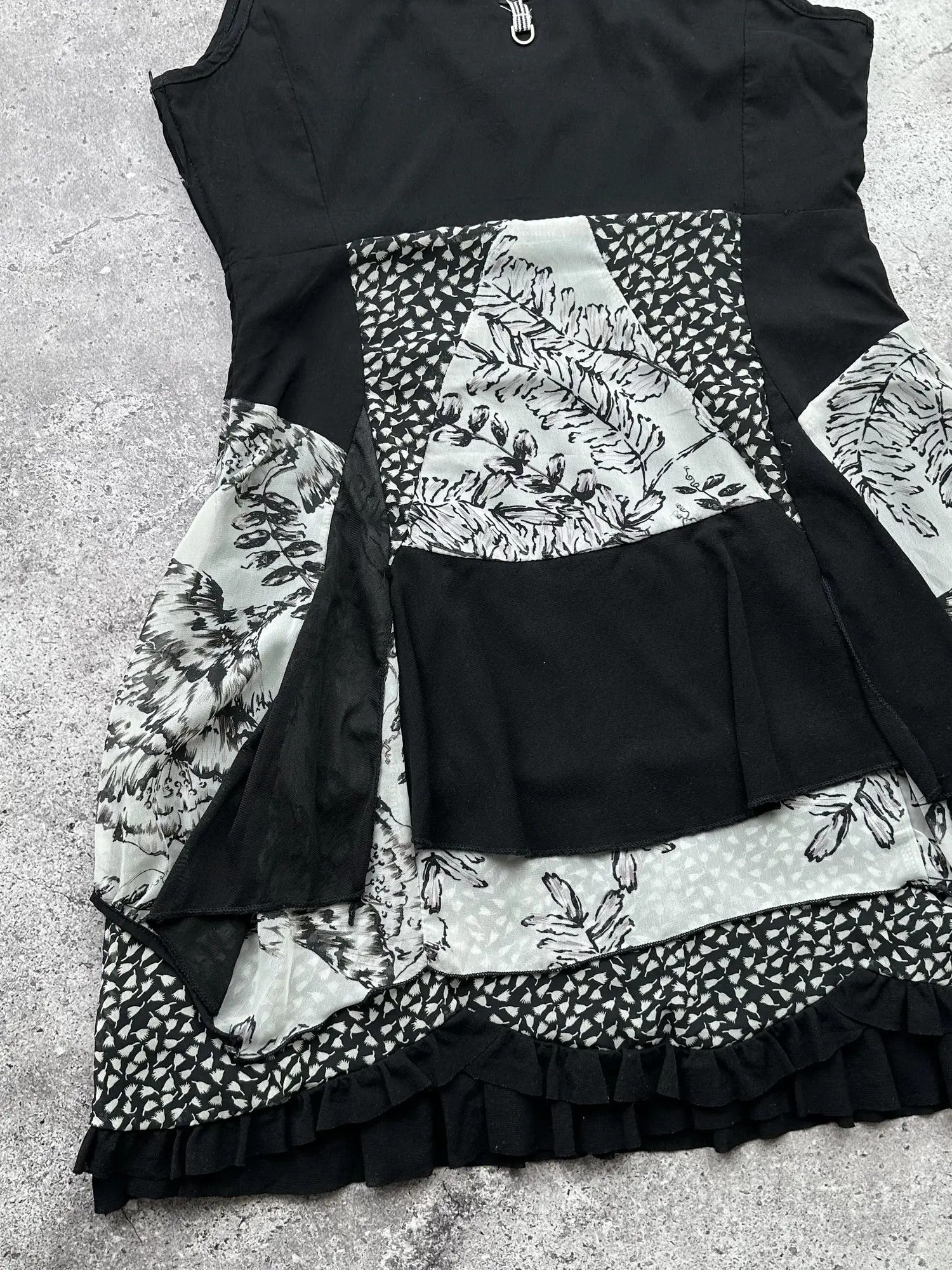 Japanese Brand Vintage Flare Printed Dress C201(V339)(E8) Size M / US 6-8 / IT 42-44 - 9 Thumbnail