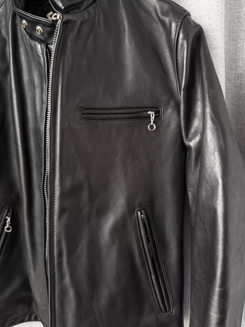 Schott Schott Standing collar leather jacket Size US M / EU 48-50 / 2 - 2 Thumbnail