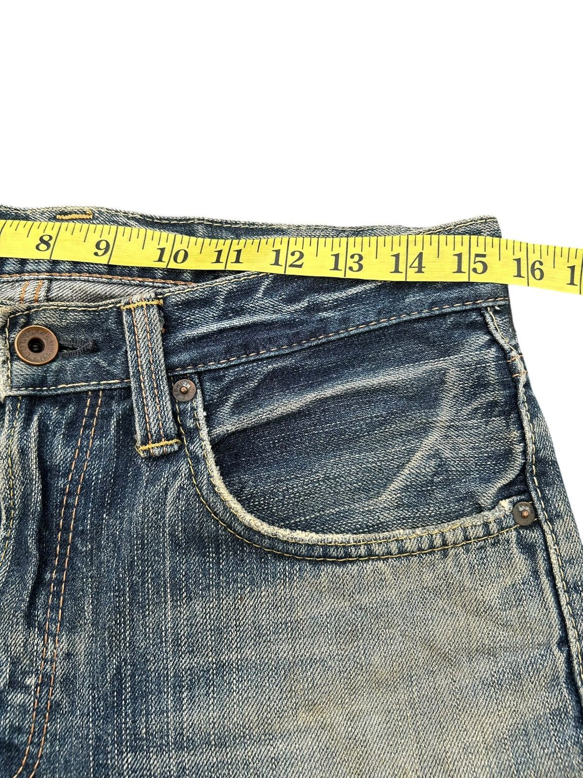 Japanese Brand × Kapital × Vintage Vintage Edwin Selvedge Distressed Denim Jeans Size US 31 - 12 Thumbnail