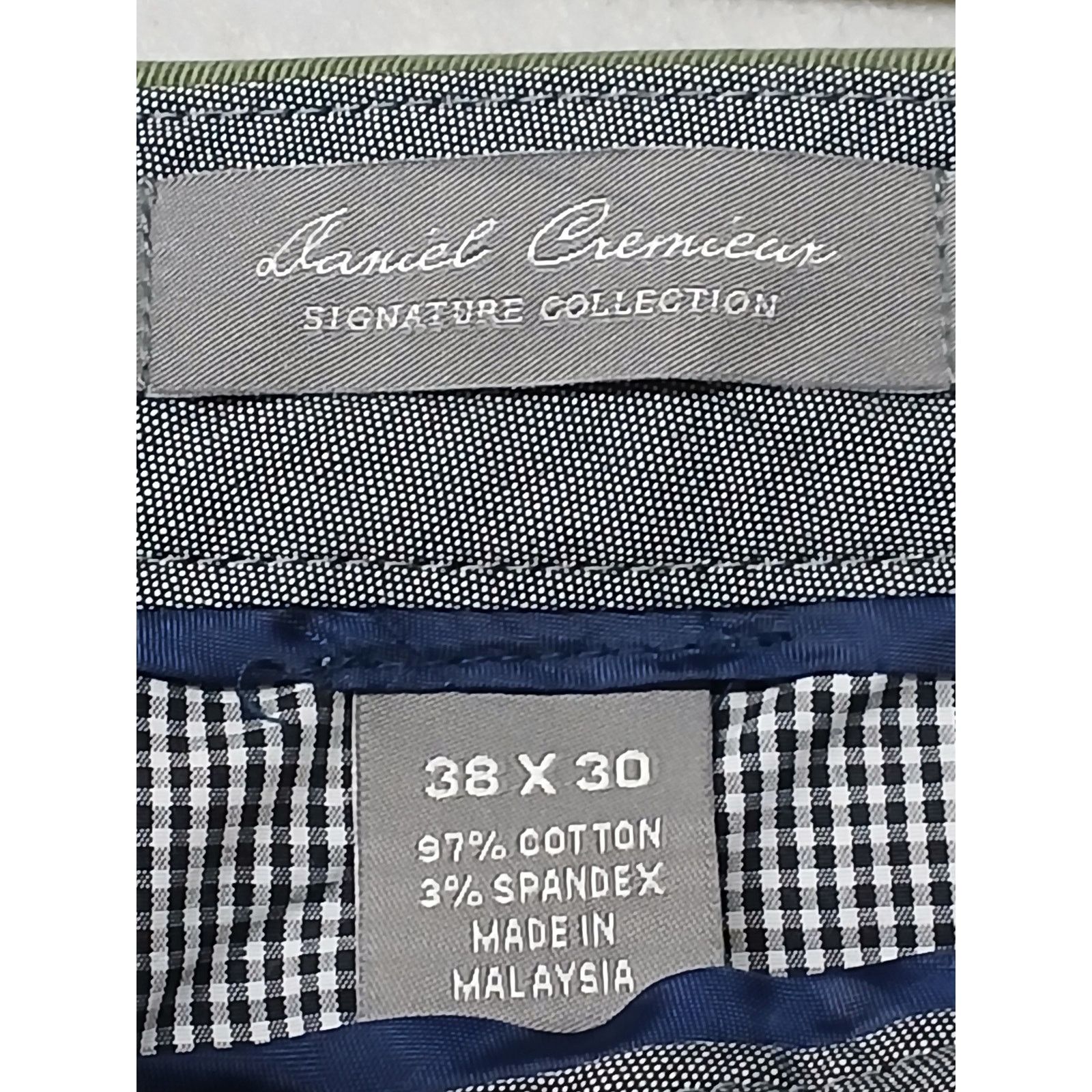 Daniel Cremieux Daniel Cremieux (38x30) Green Khaki Cotton Blend Pants Size US 38 / EU 54 - 5 Thumbnail